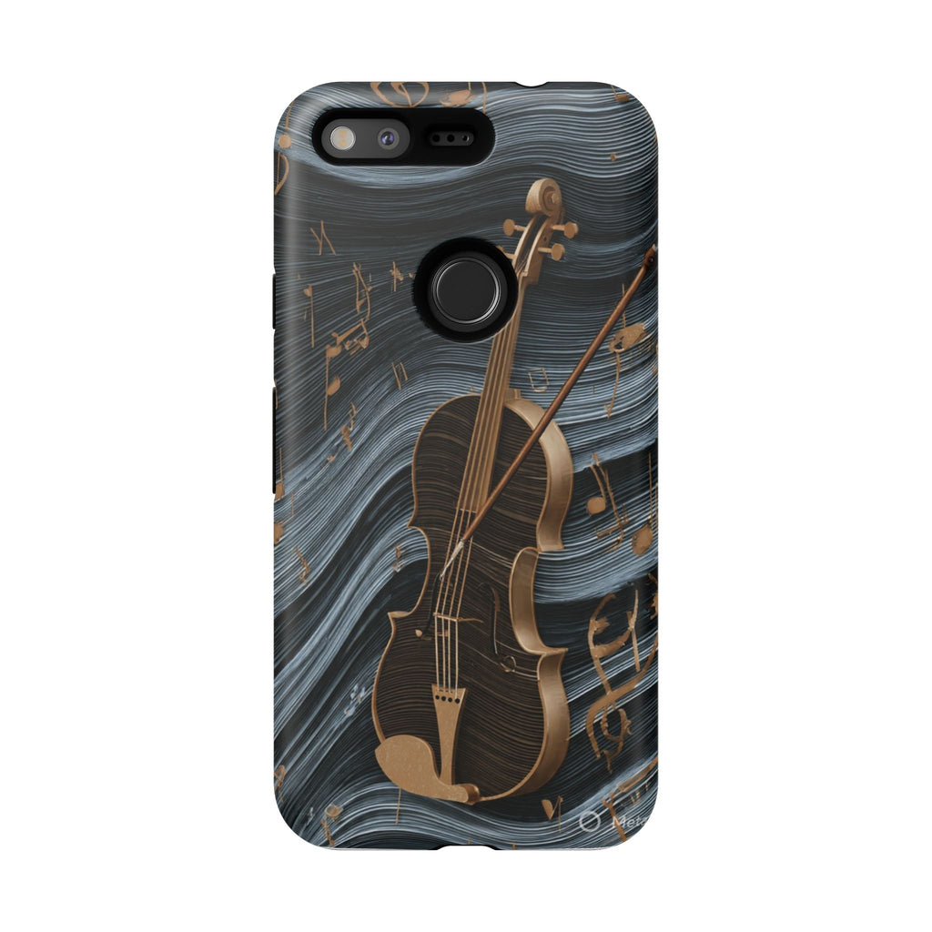 Violin Melody Tough Phone Case — Musical Instrument Art Protective Cover