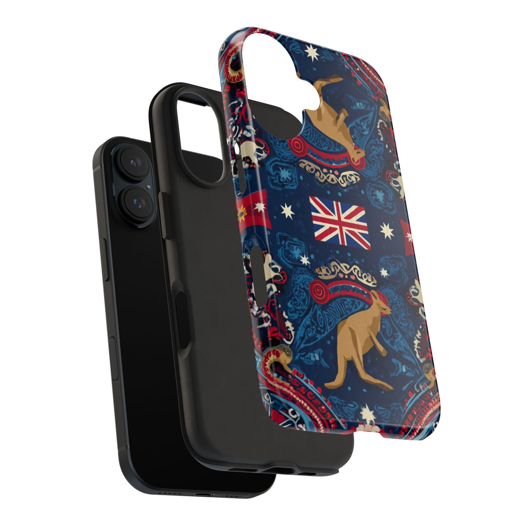 Australian Kangaroo Flag Tough Phone Case - Protective Patriotic iPhone Cover