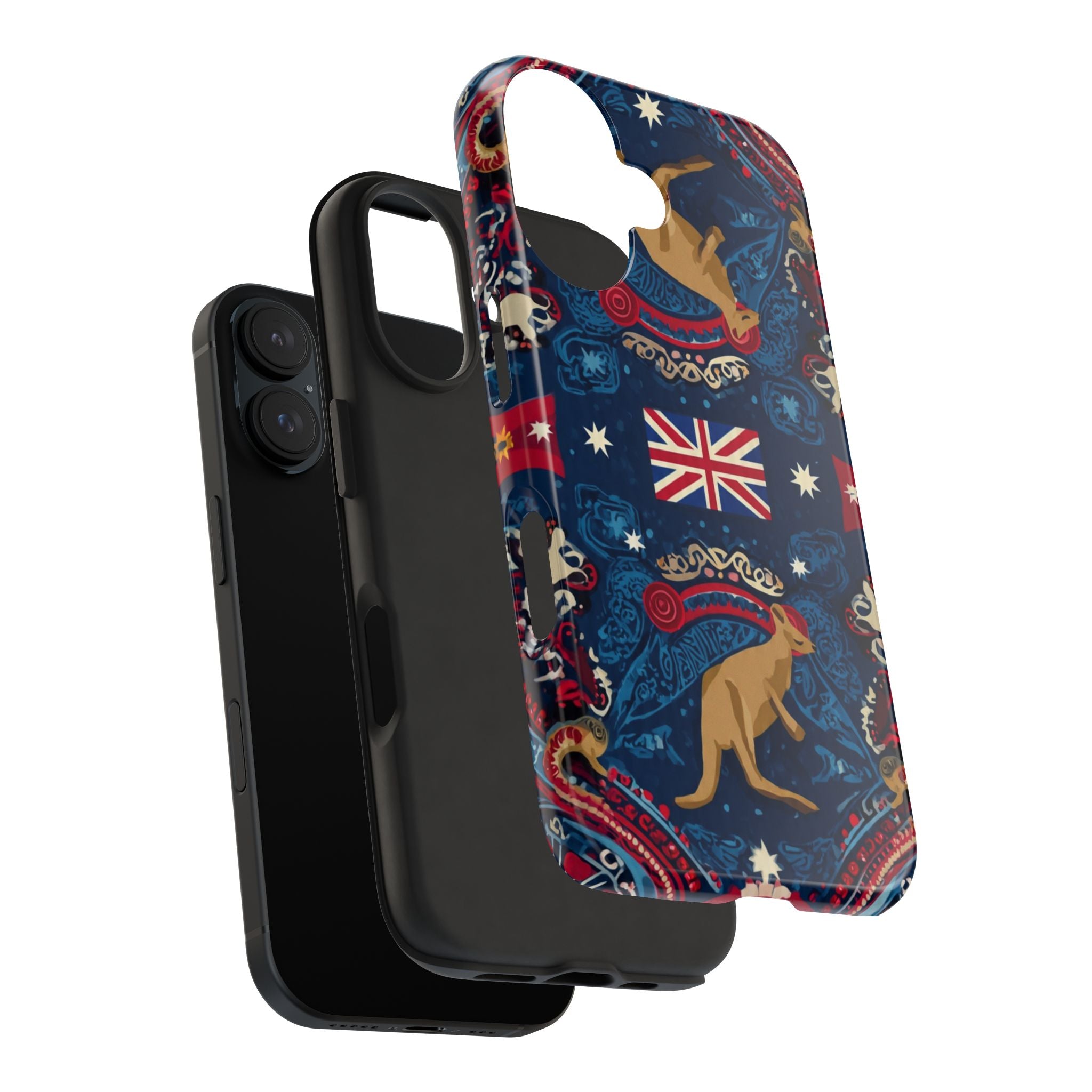 Australian Kangaroo Flag Tough Phone Case - Protective Patriotic iPhone Cover