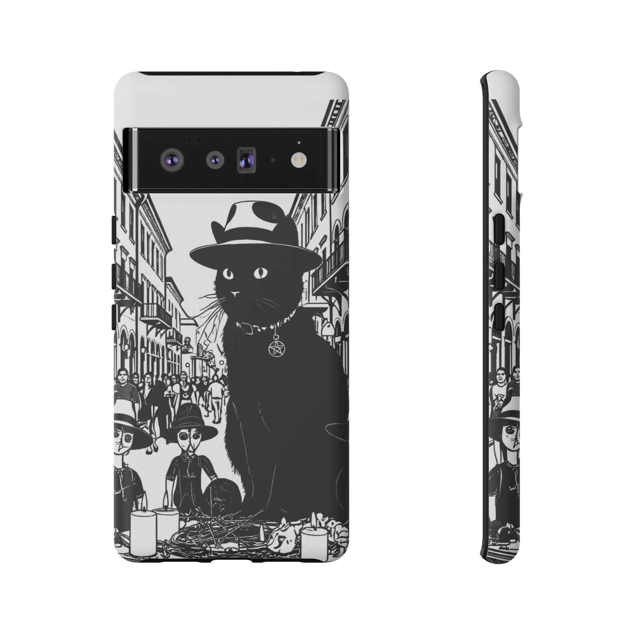 Phone Case — Noir Cat Street Art Design
