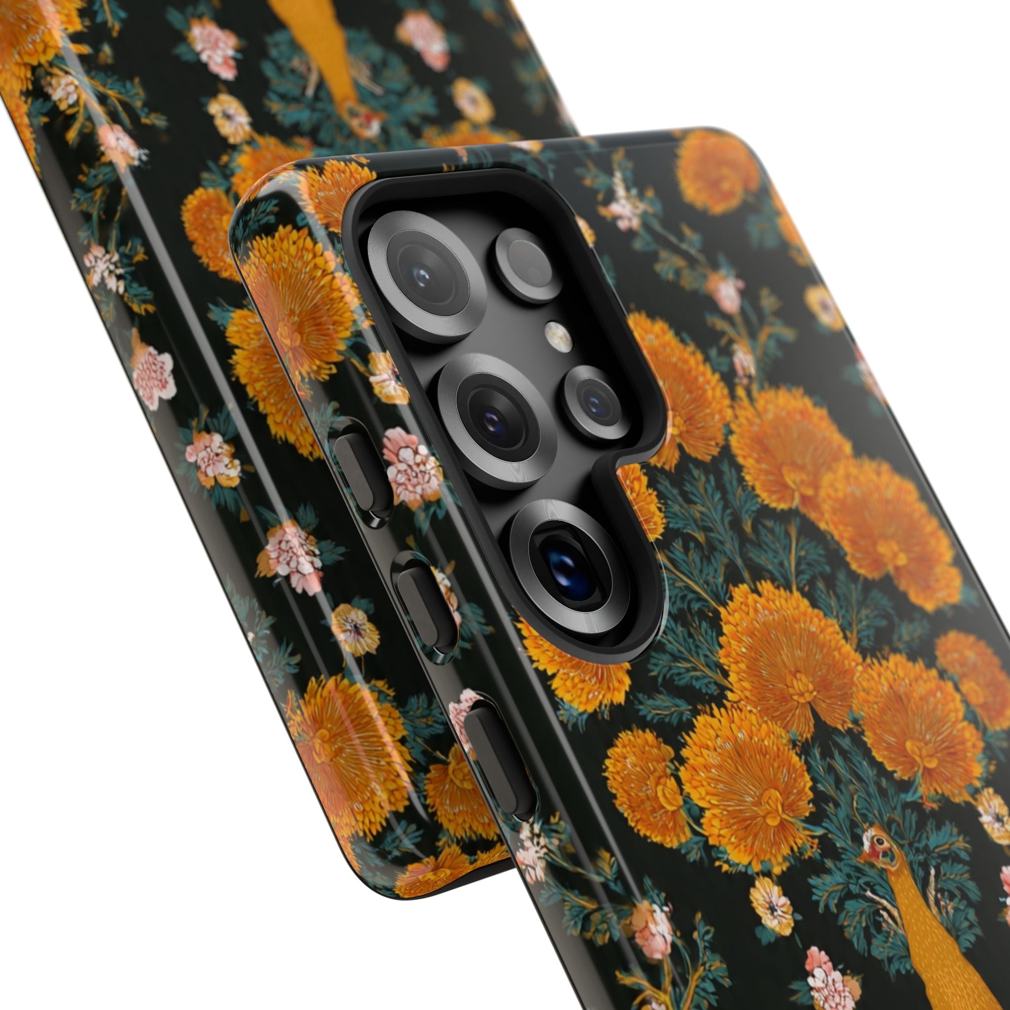 Marigold Mirror Phone Case — Floral Protective Phone Cover
