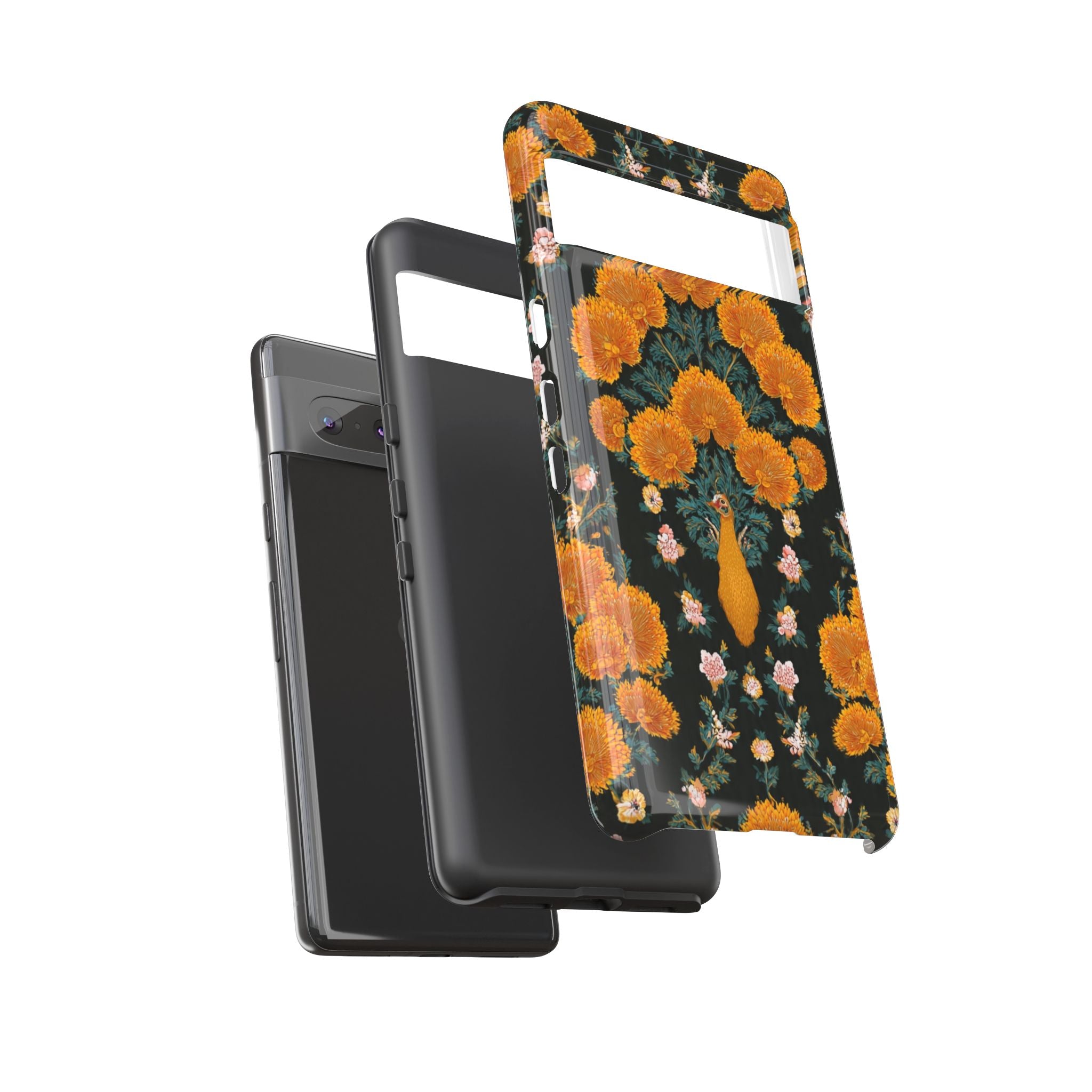 Marigold Mirror Phone Case — Floral Protective Phone Cover