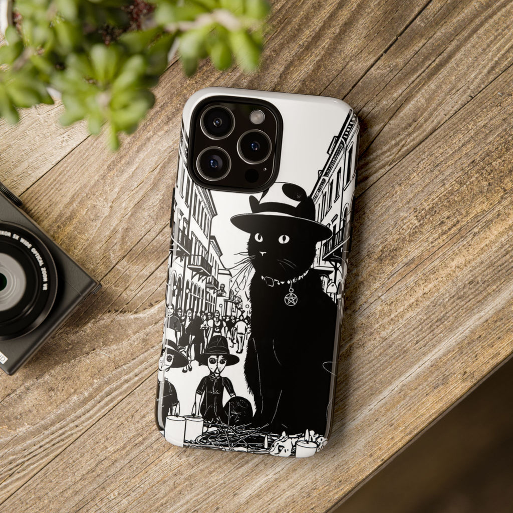 Phone Case — Noir Cat Street Art Design