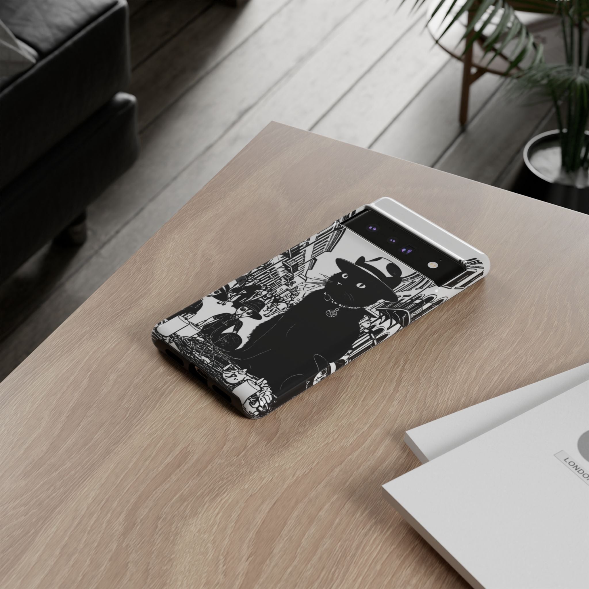 Phone Case — Noir Cat Street Art Design