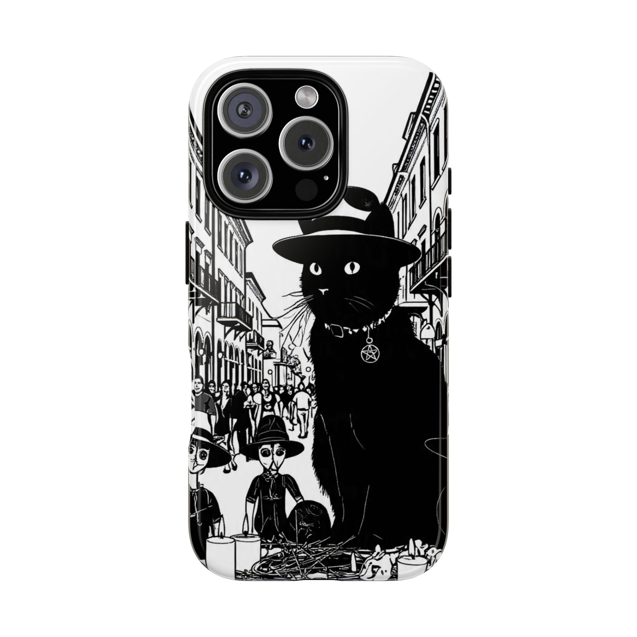 Phone Case — Noir Cat Street Art Design