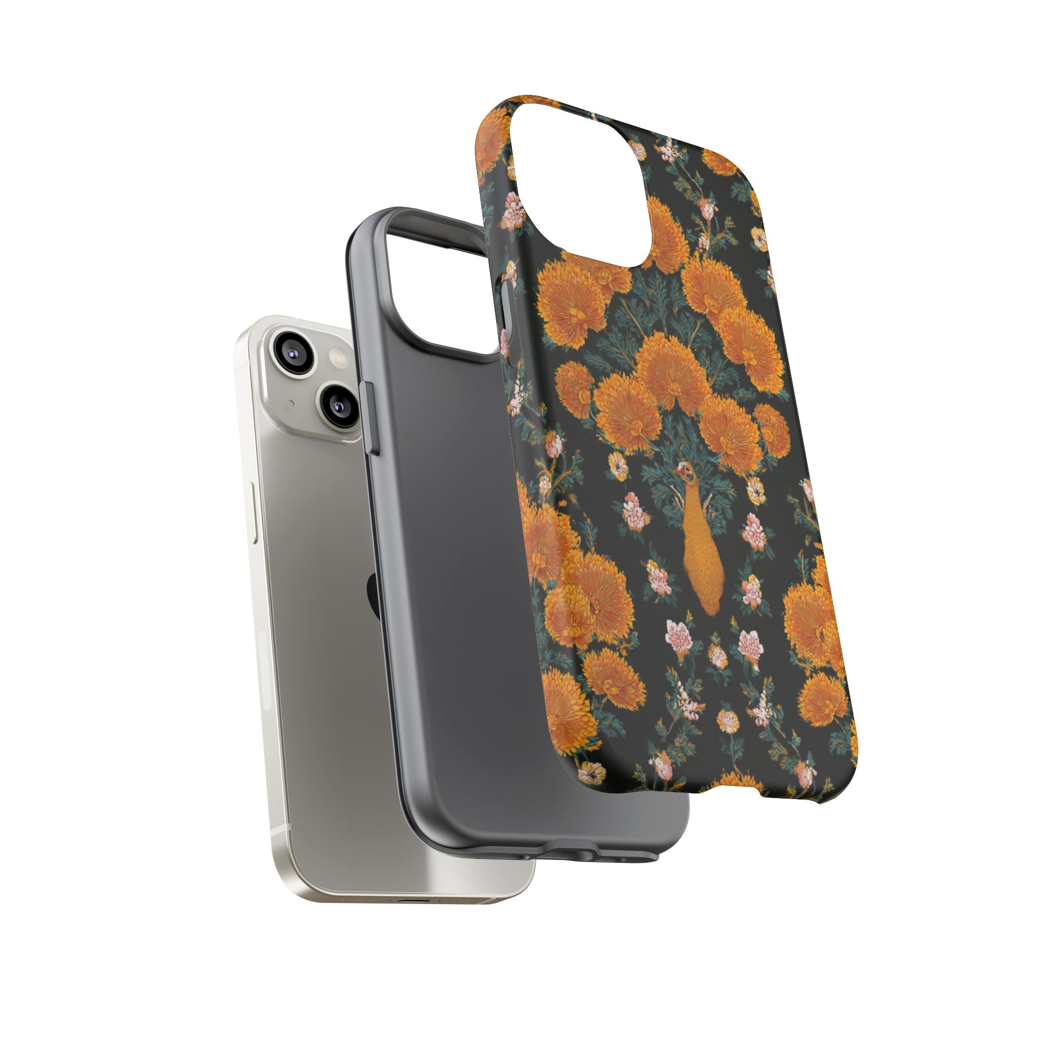 Marigold Mirror Phone Case — Floral Protective Phone Cover