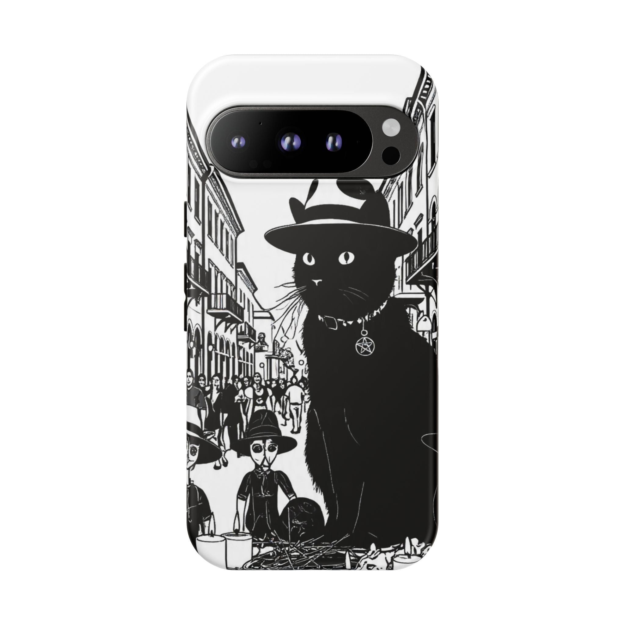 Phone Case — Noir Cat Street Art Design