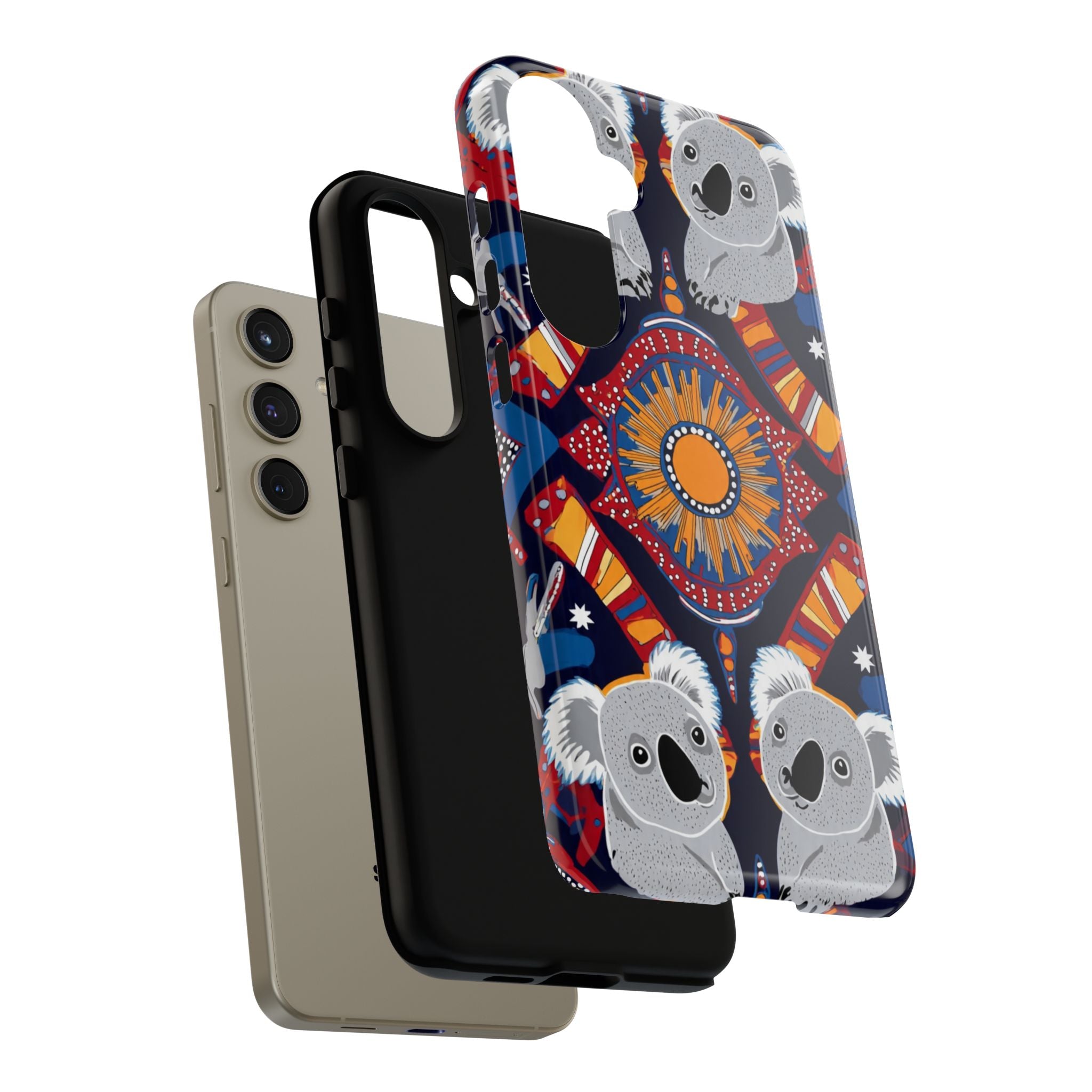 Koala Pattern Phone Case — Cute Indigenous-Inspired Design