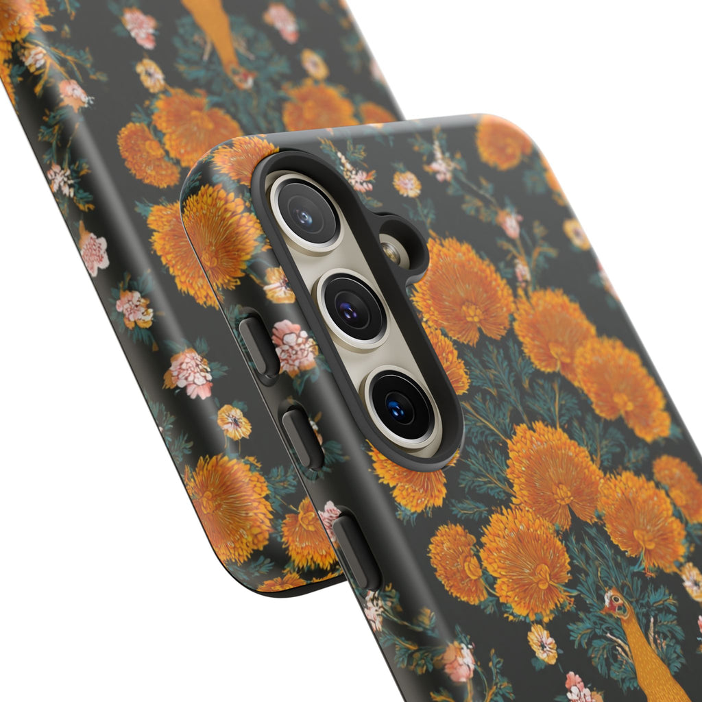 Marigold Mirror Phone Case — Floral Protective Phone Cover