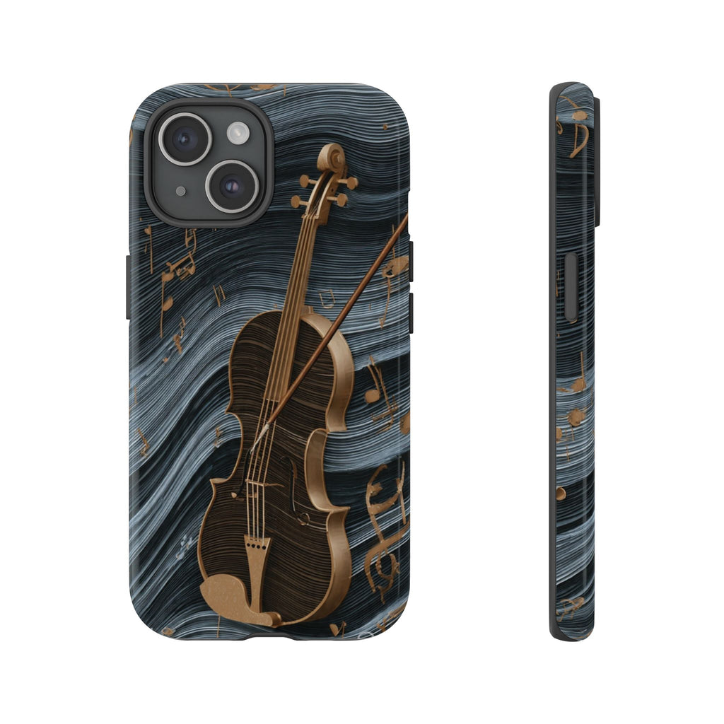 Violin Melody Tough Phone Case — Musical Instrument Art Protective Cover