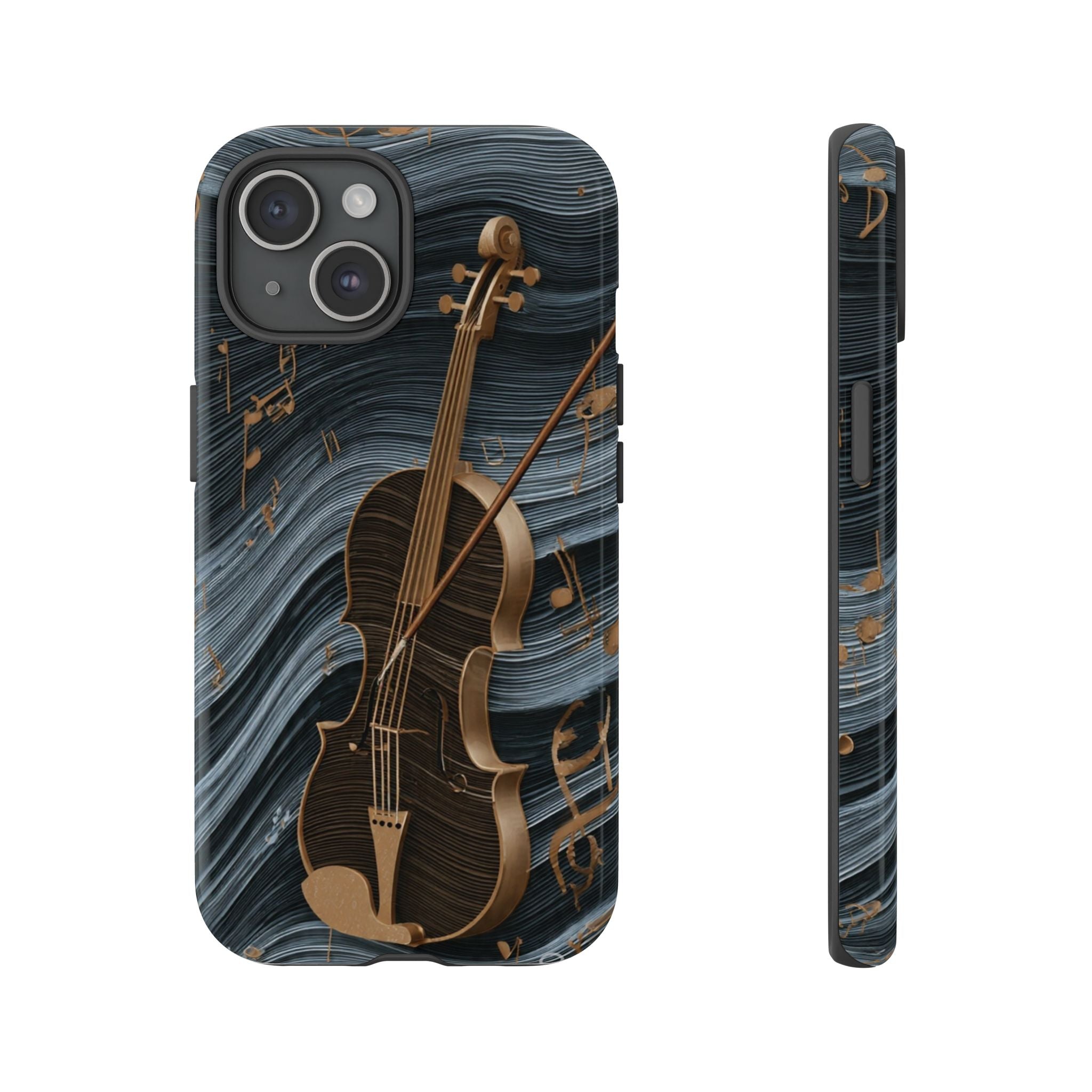 Violin Melody Tough Phone Case — Musical Instrument Art Protective Cover