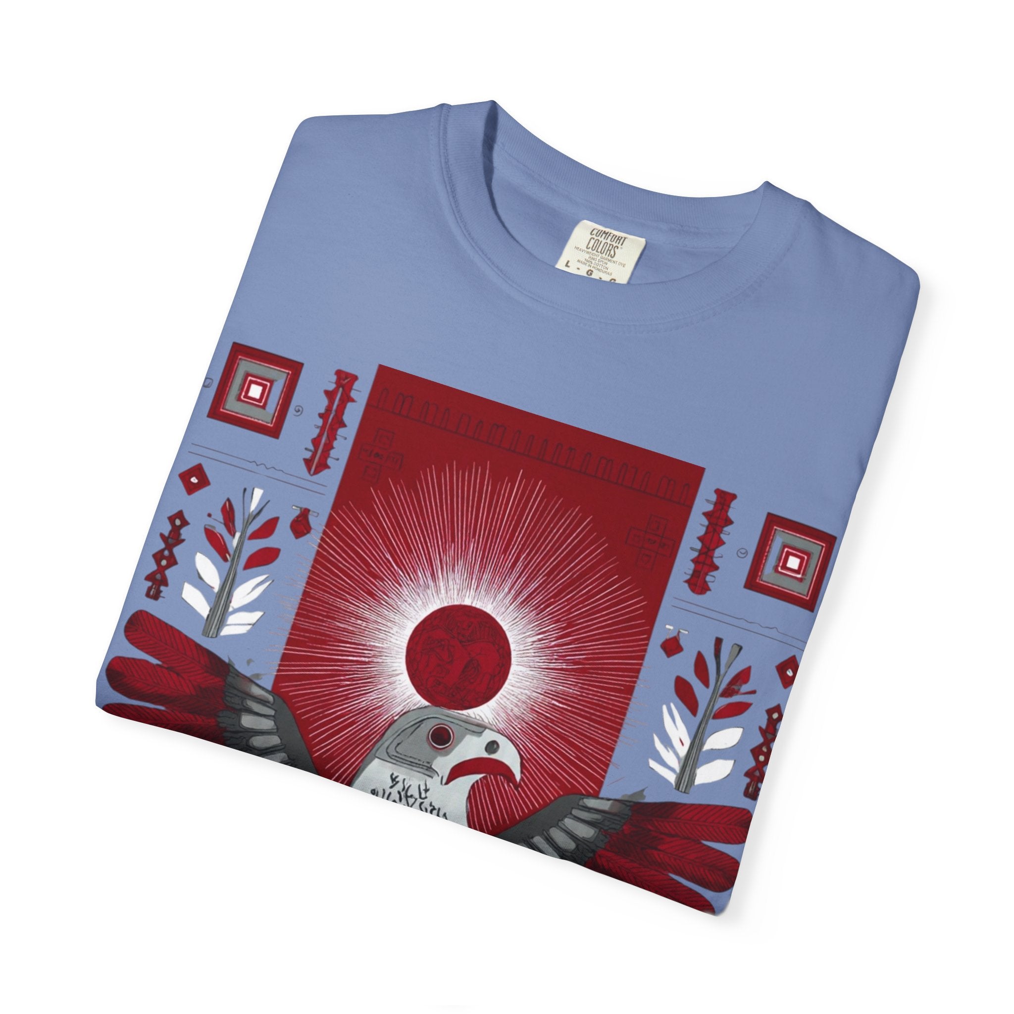 Tribal Inca Graphic T-Shirt — Celestial Bird Art Tee