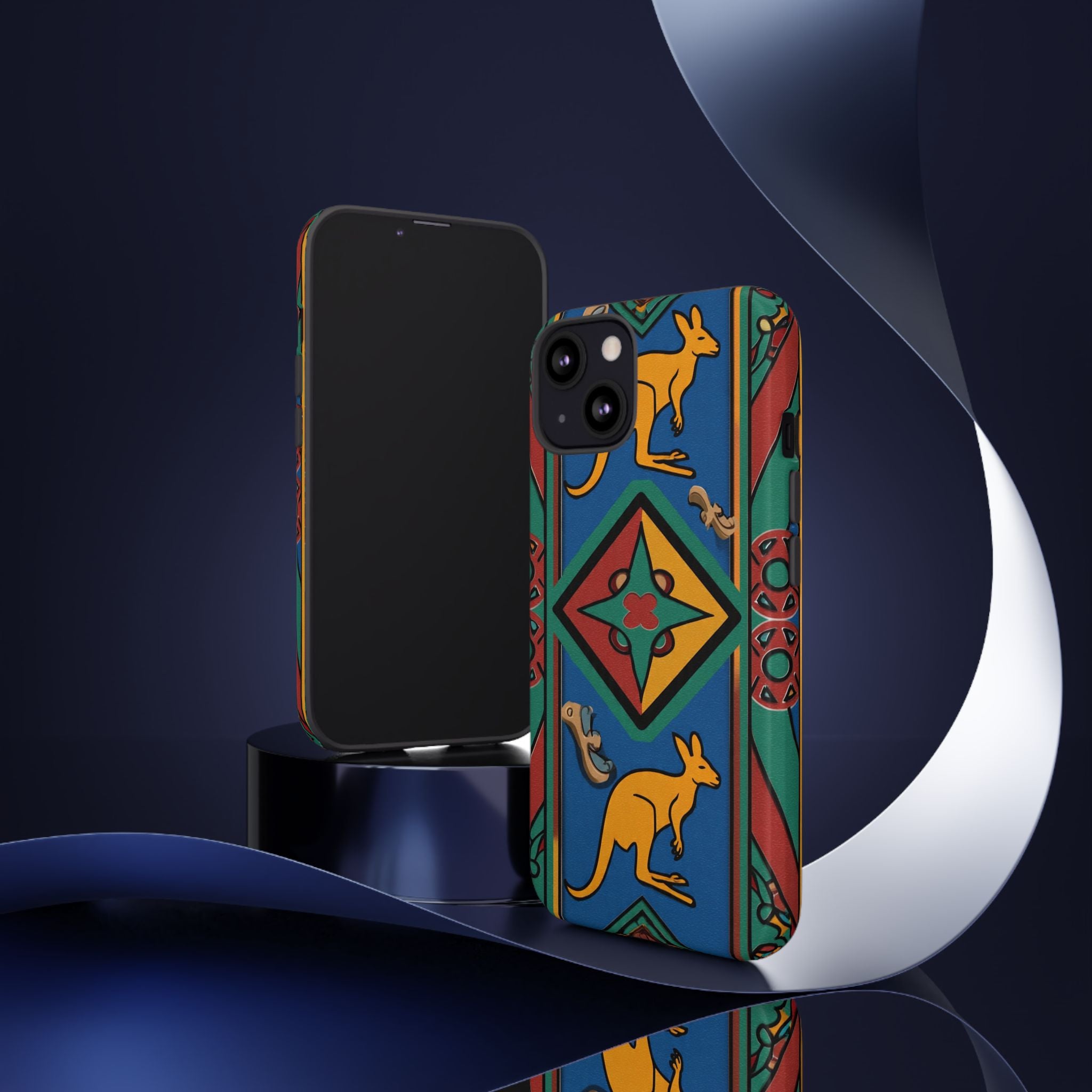 Kangaroo Tribal Pattern Tough Phone Case
