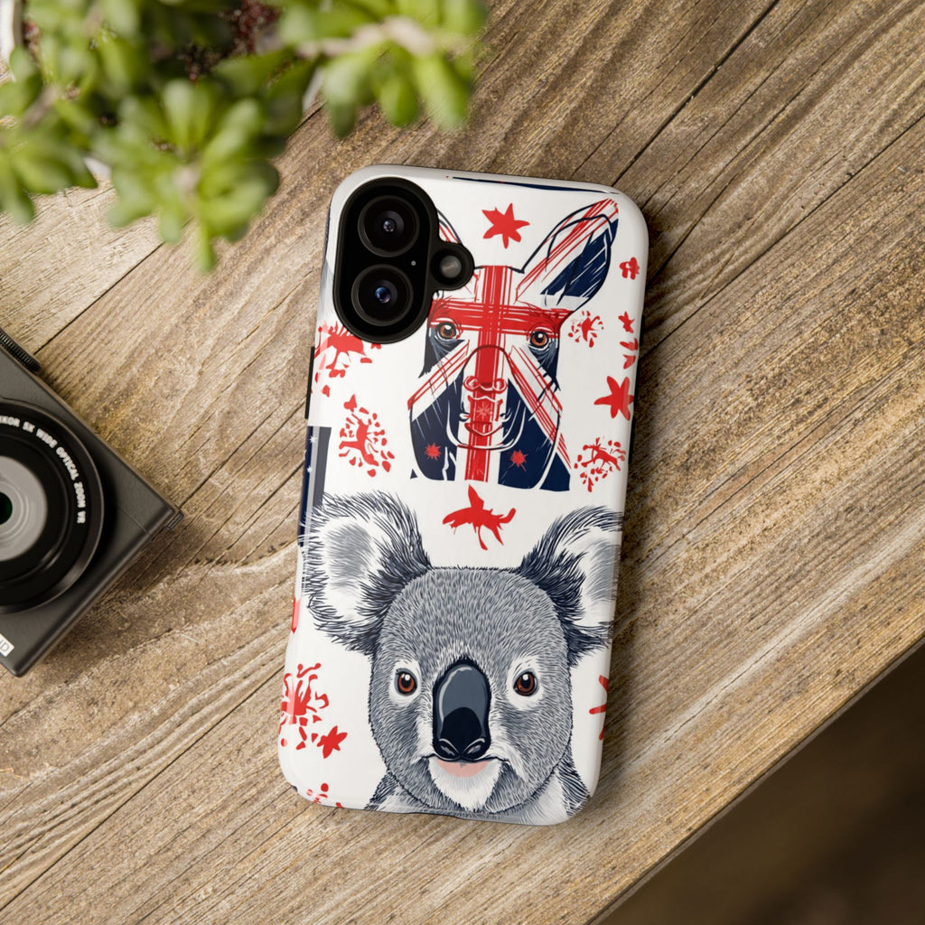 Koala Australia Flag Phone Case - Cute Aussie Animal Protective Case