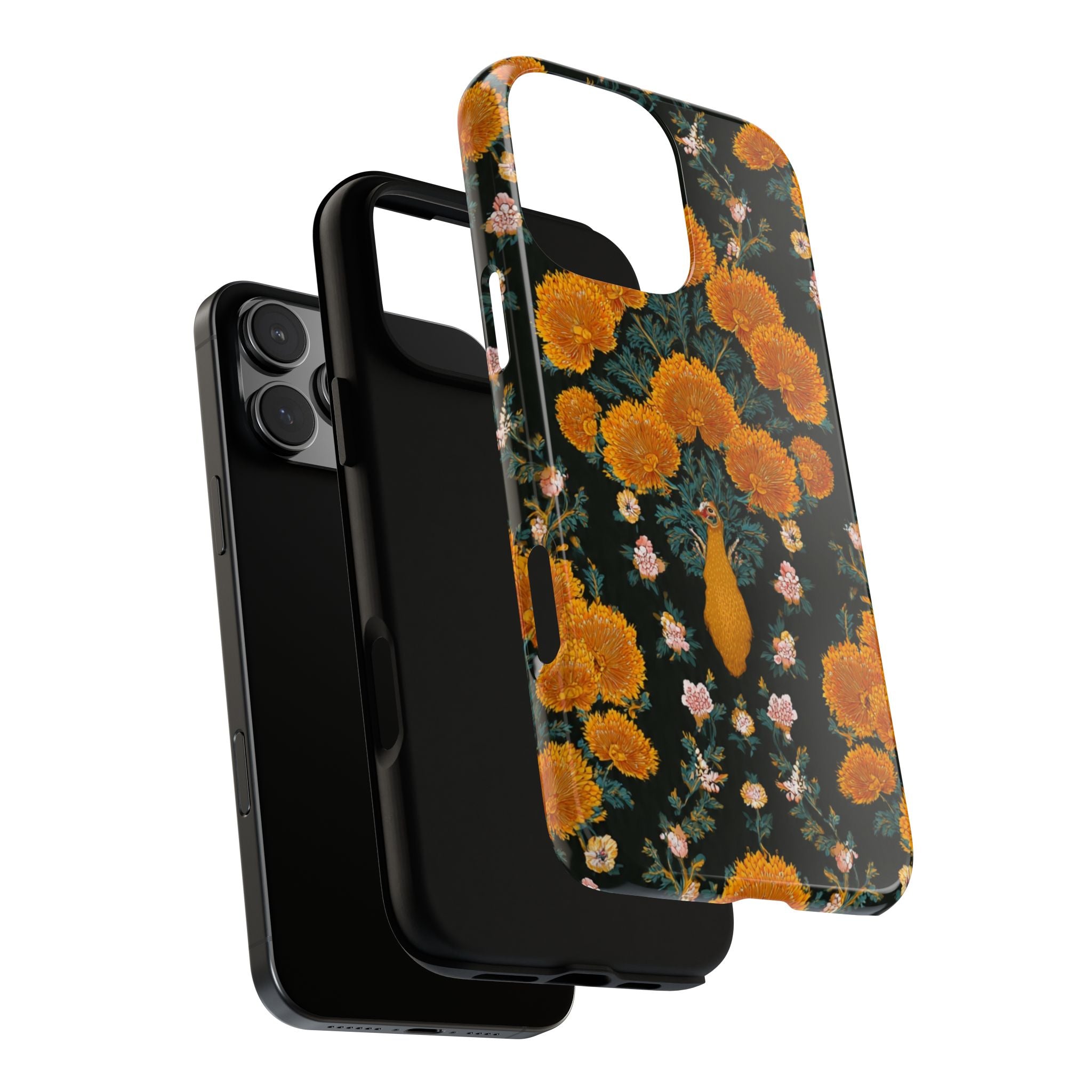 Marigold Mirror Phone Case — Floral Protective Phone Cover