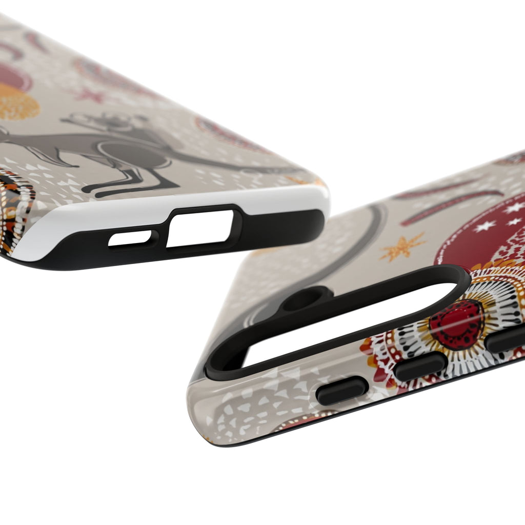 Kangaroo & Koala Aboriginal Dot Art Phone Case – Protective Tough Case