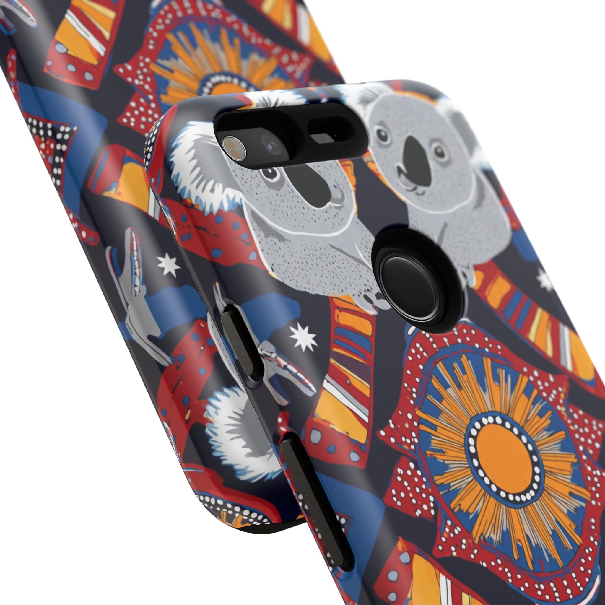 Koala Pattern Phone Case — Cute Indigenous-Inspired Design
