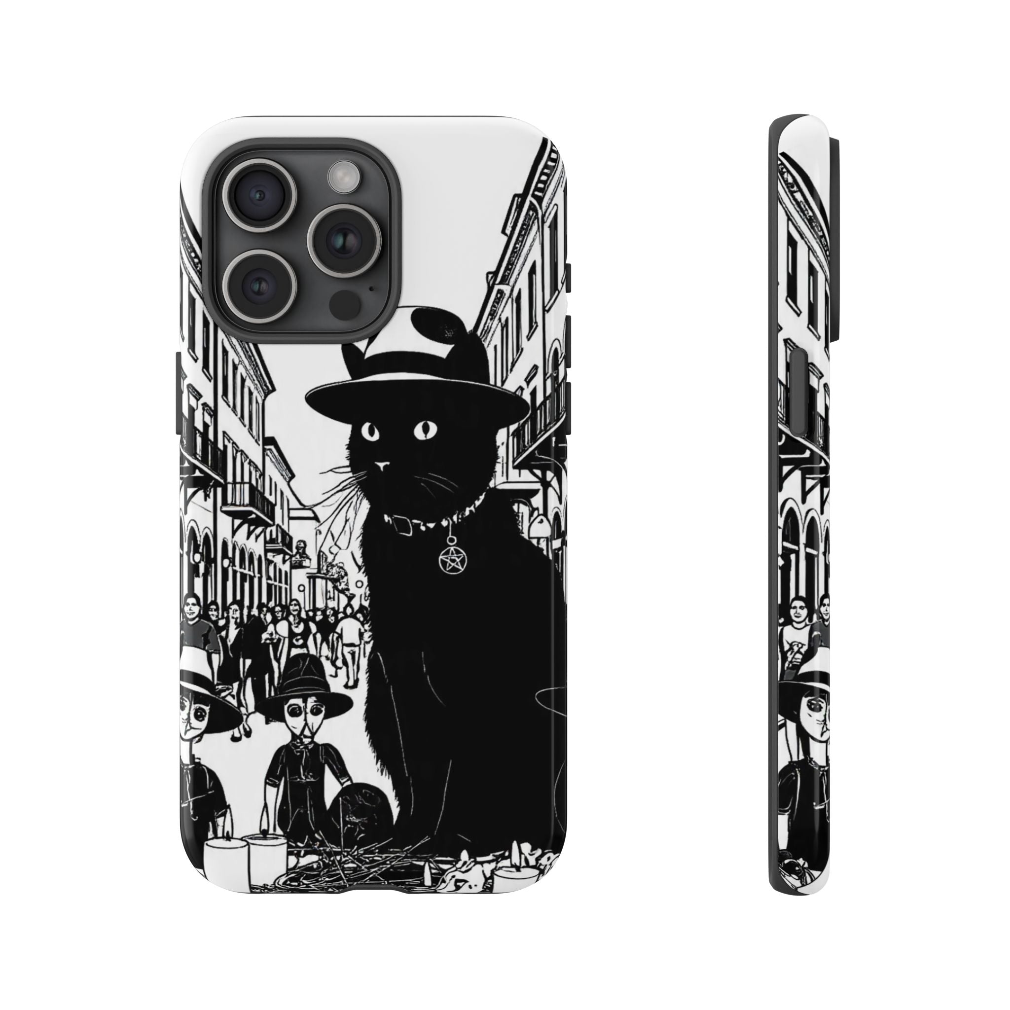 Phone Case — Noir Cat Street Art Design
