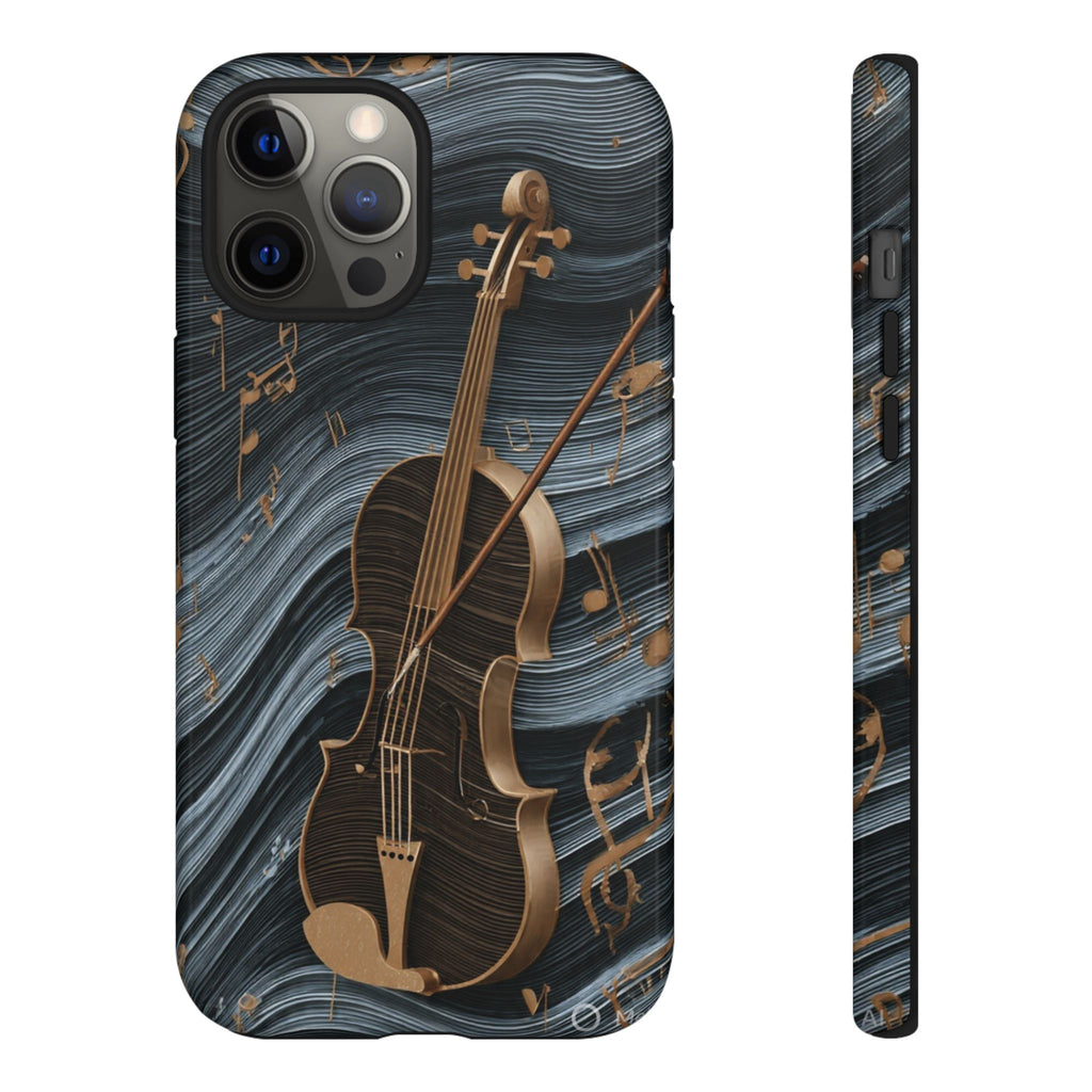 Violin Melody Tough Phone Case — Musical Instrument Art Protective Cover