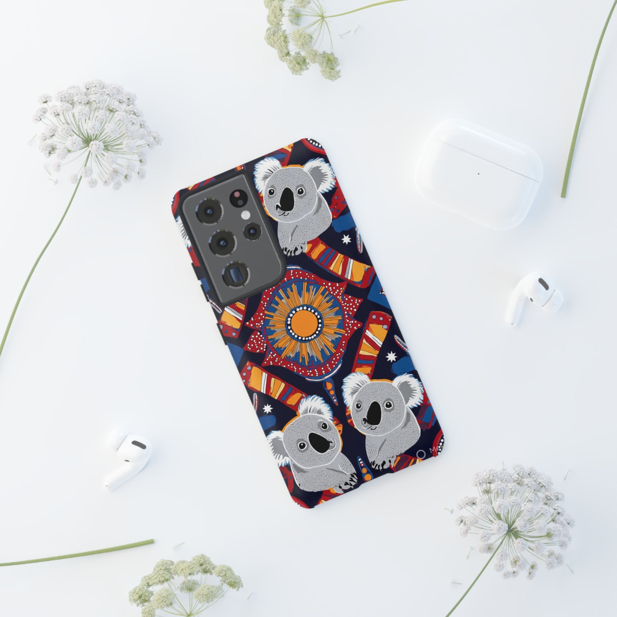 Koala Pattern Phone Case — Cute Indigenous-Inspired Design