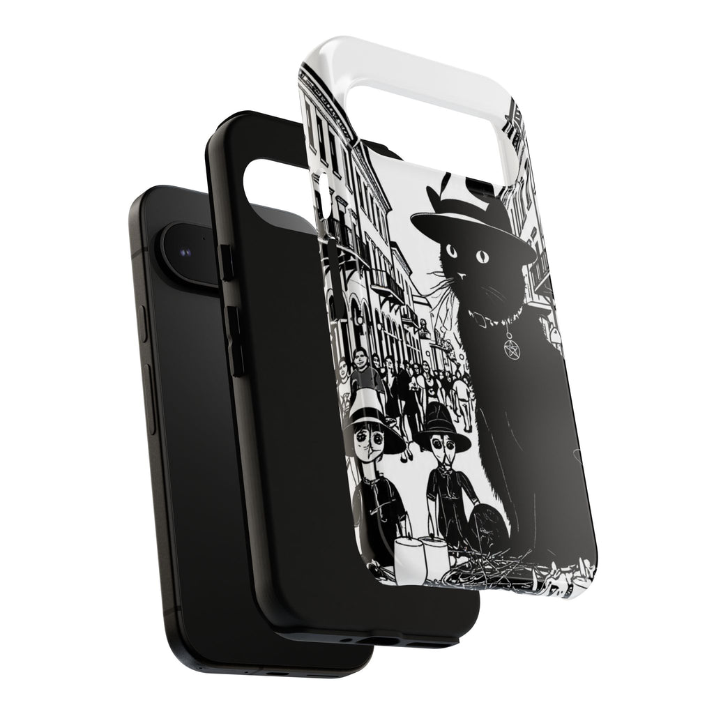 Phone Case — Noir Cat Street Art Design
