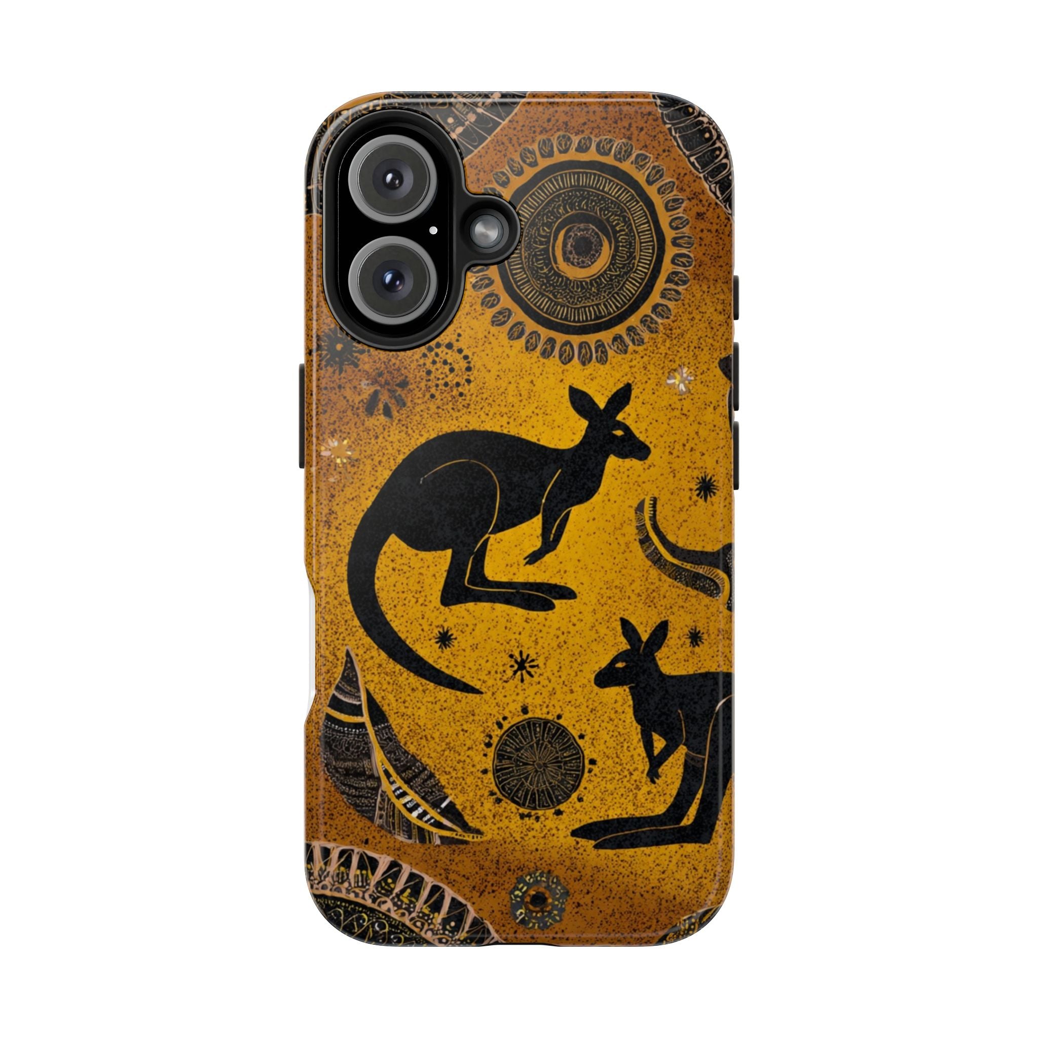 Kangaroo Boho Tough Phone Case — Australian Wildlife Protective Cover