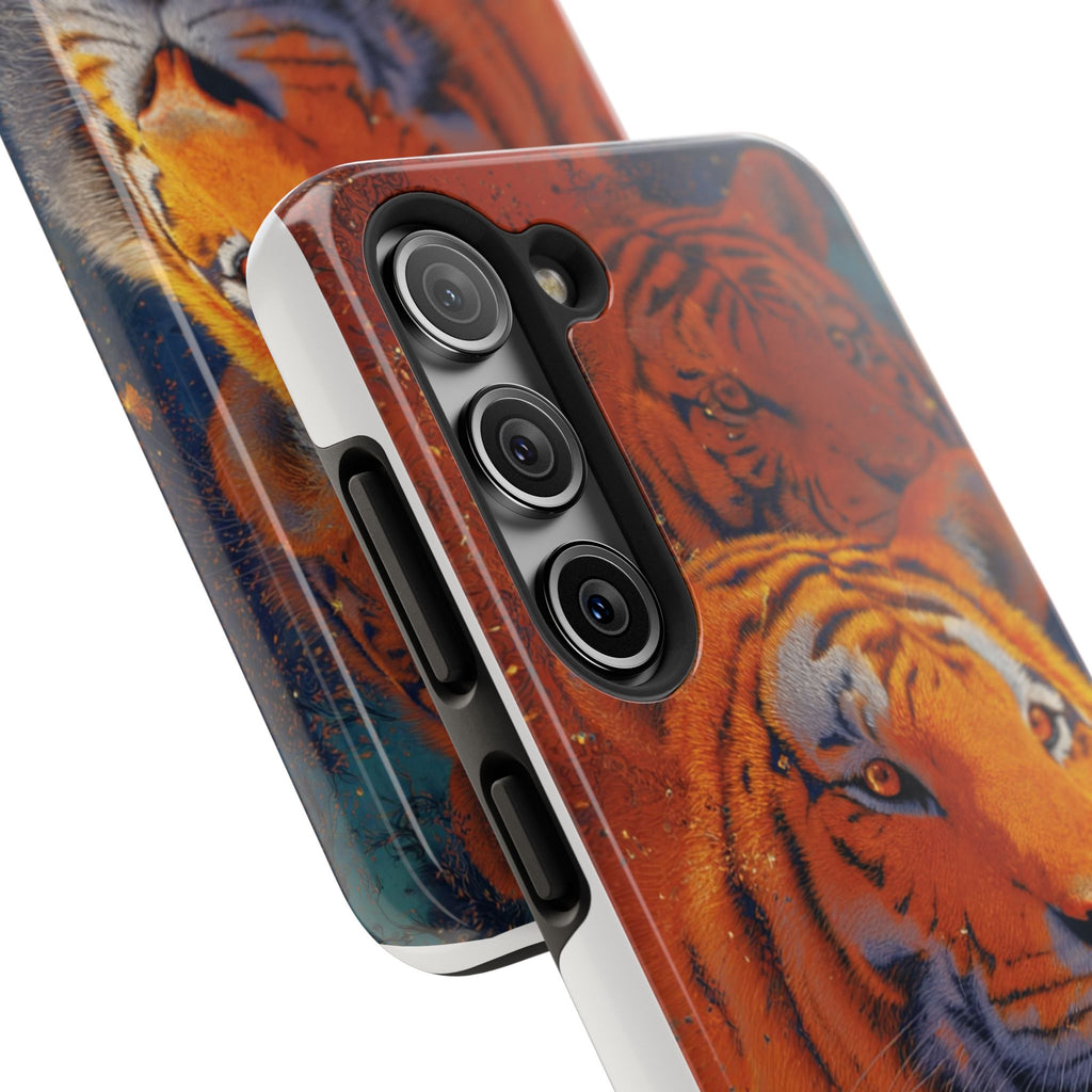 Tiger Portrait Tough Phone Case — Bold Orange Wildlife iPhone Protector