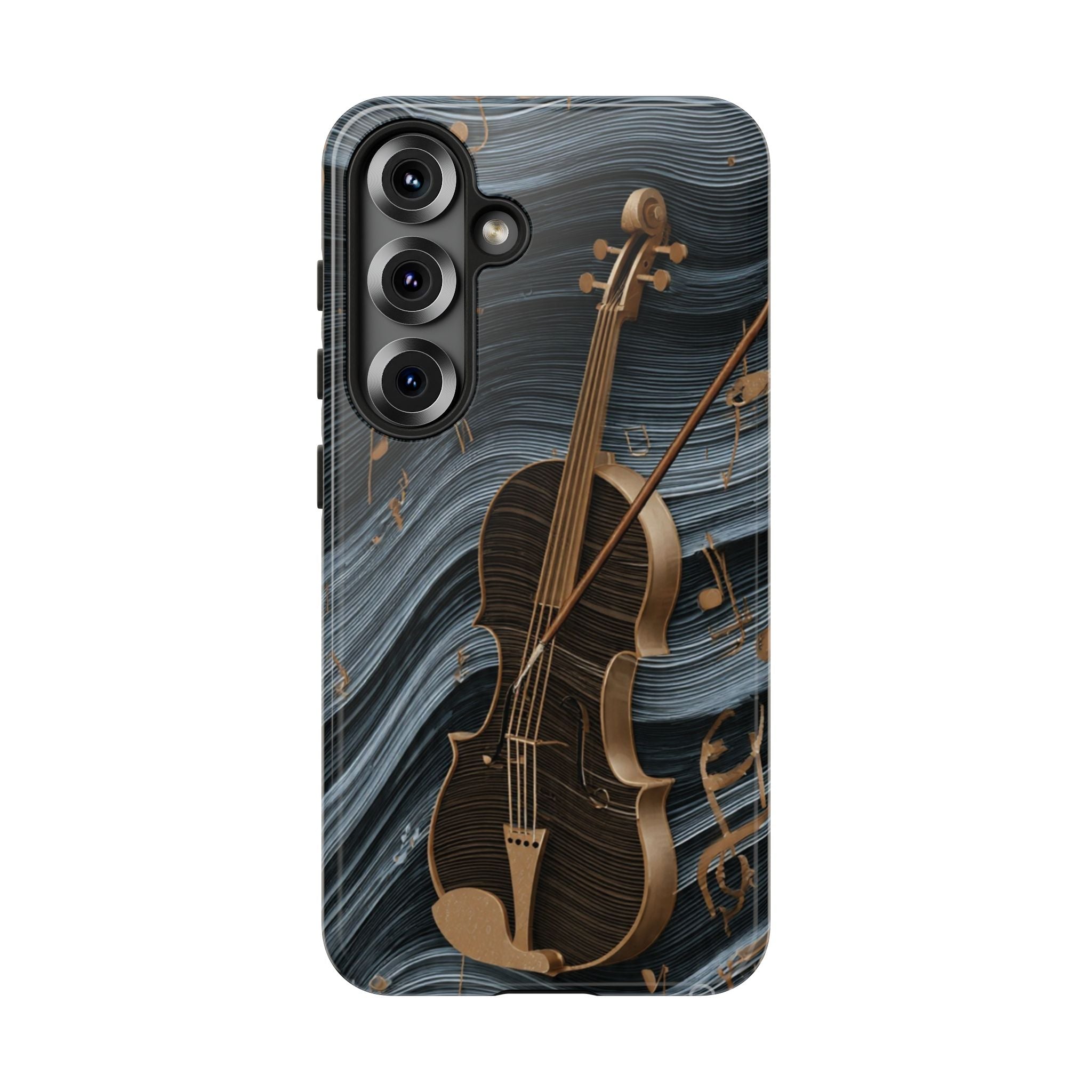 Violin Melody Tough Phone Case — Musical Instrument Art Protective Cover
