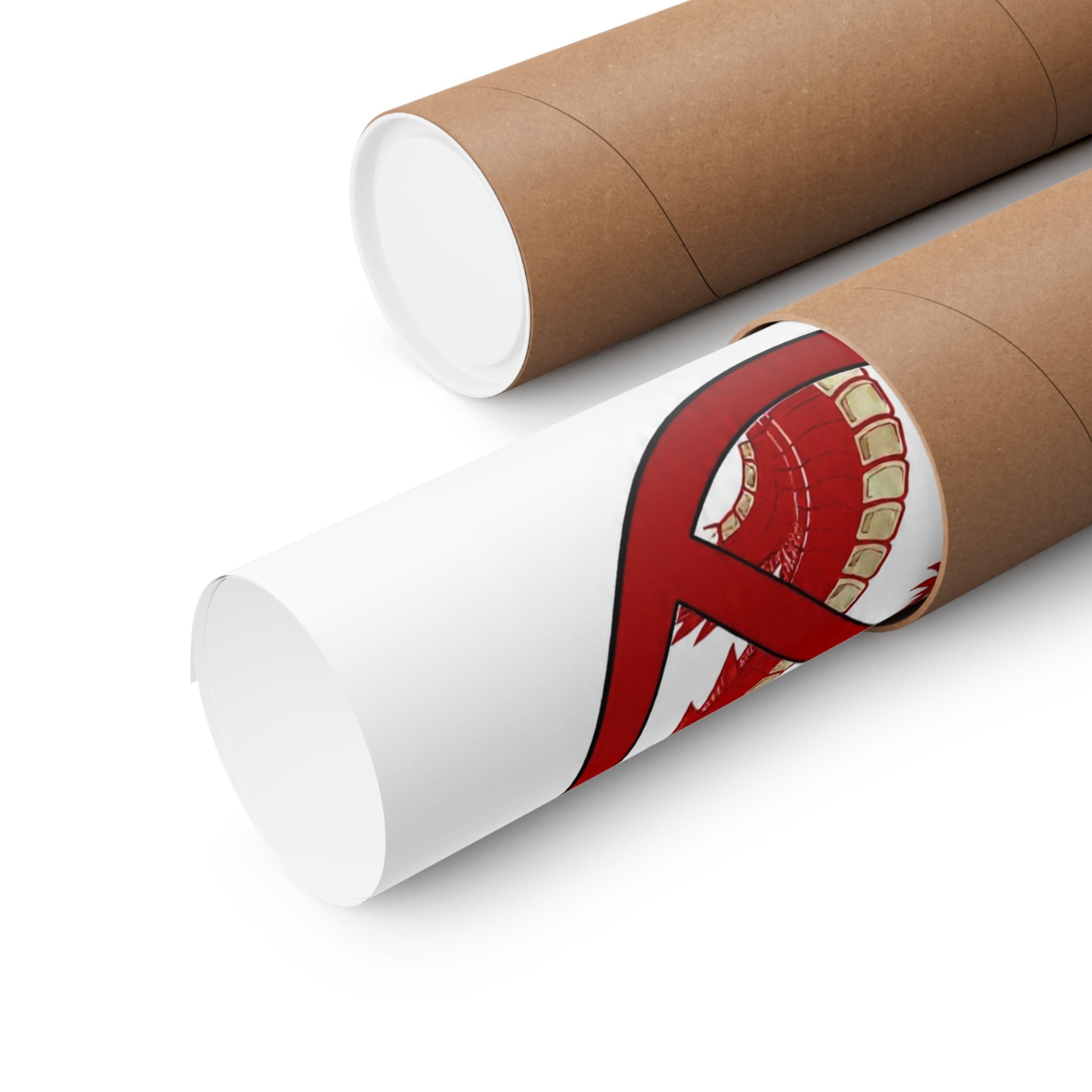 No Smoking Dragon Poster — Matte Vertical Safety Wall Art