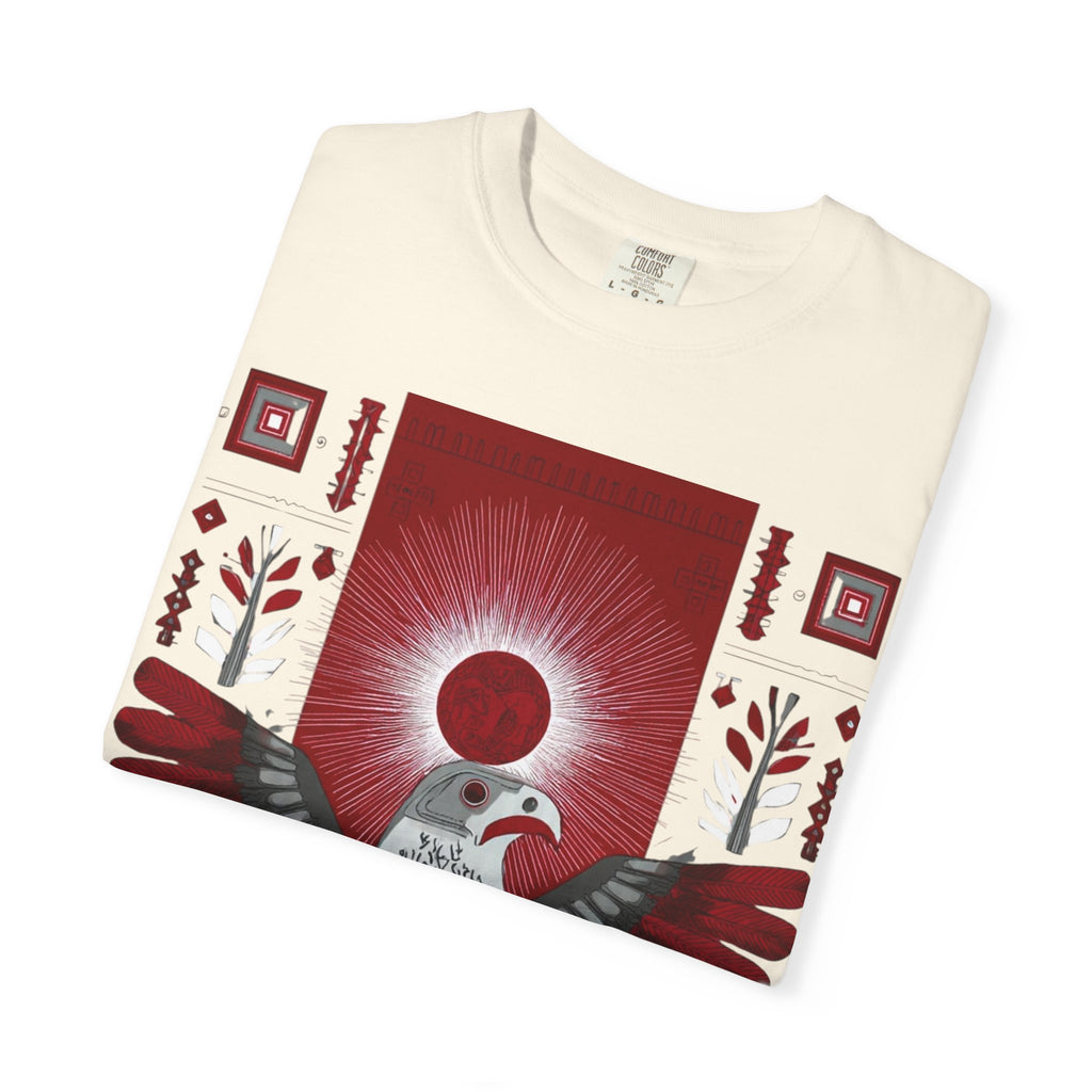 Tribal Inca Graphic T-Shirt — Celestial Bird Art Tee