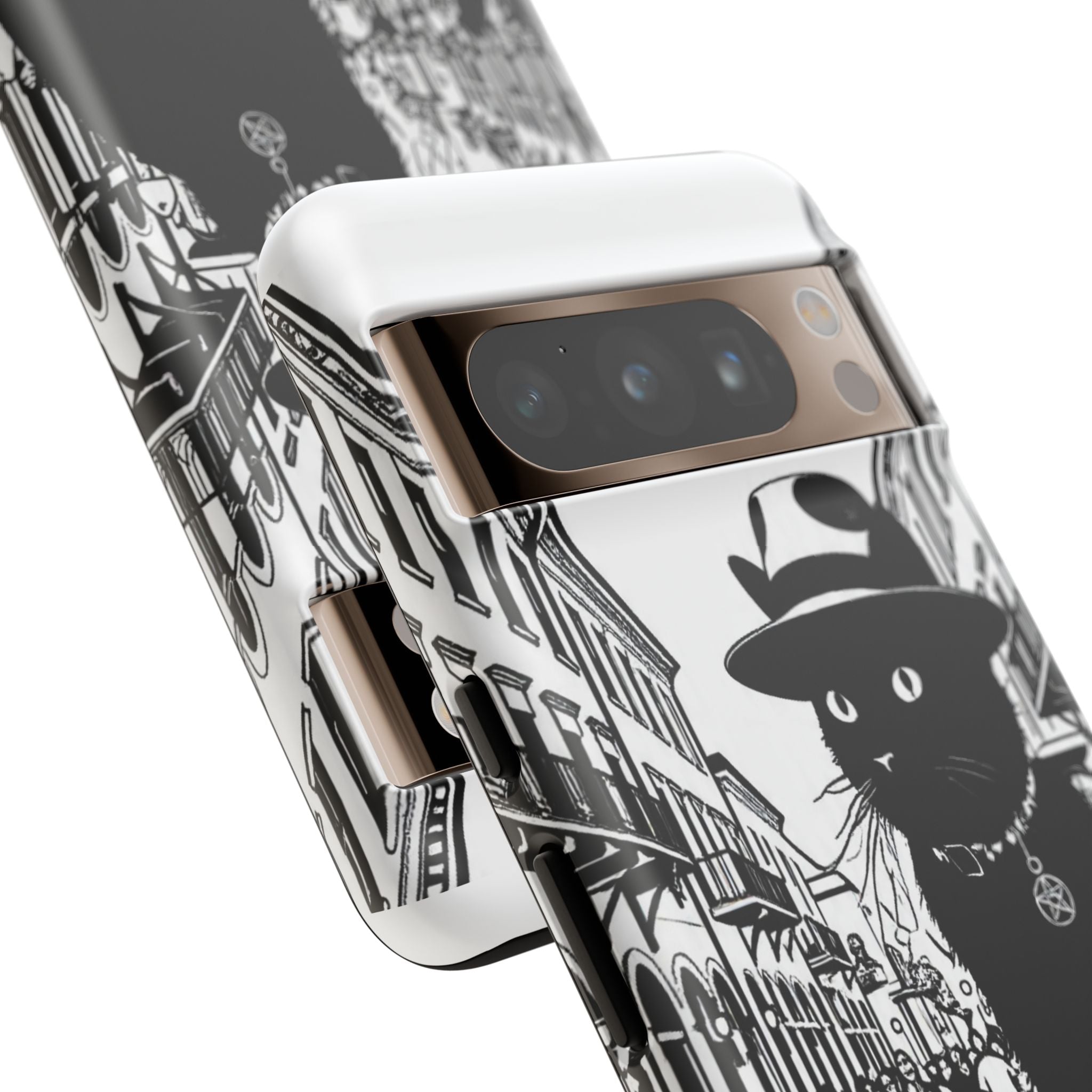 Phone Case — Noir Cat Street Art Design
