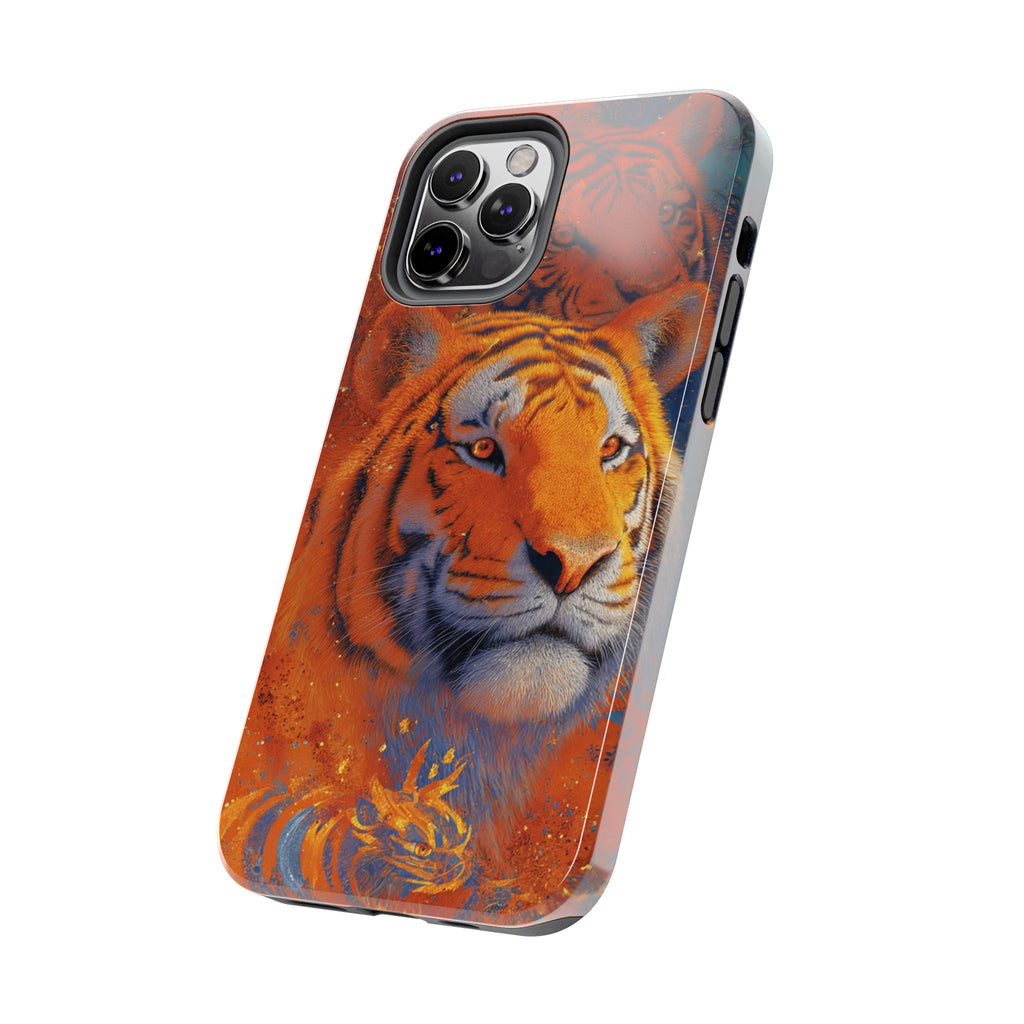 Tiger Portrait Tough Phone Case — Bold Orange Wildlife iPhone Protector