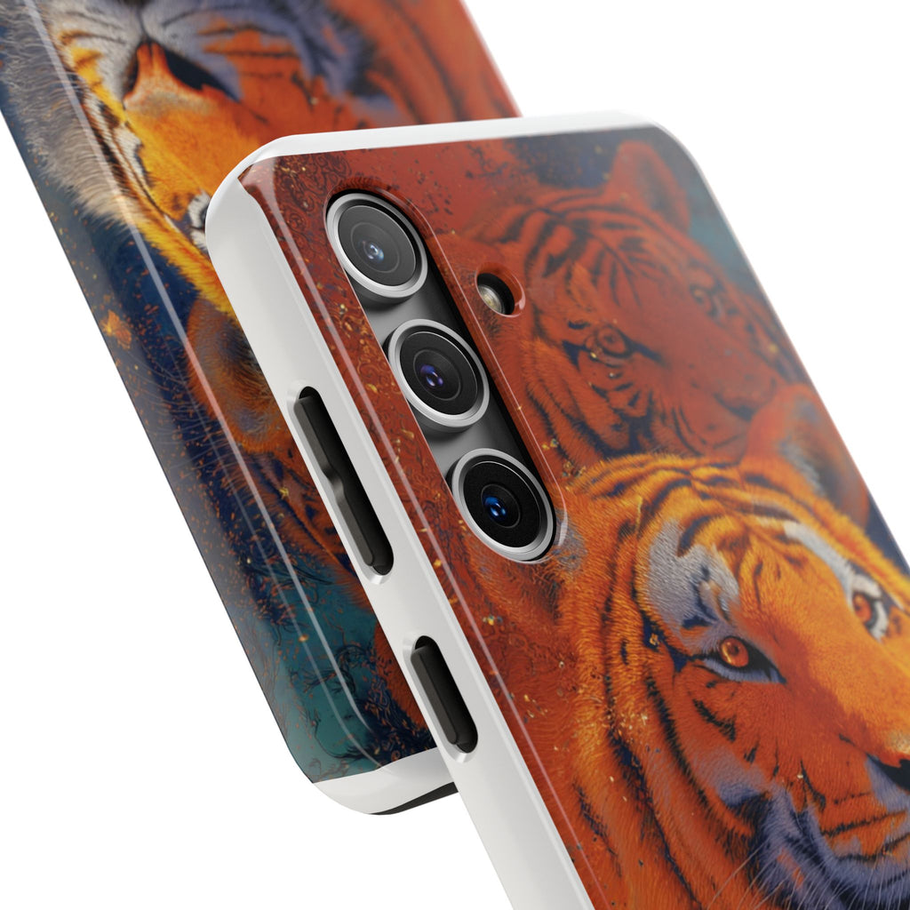 Tiger Portrait Tough Phone Case — Bold Orange Wildlife iPhone Protector