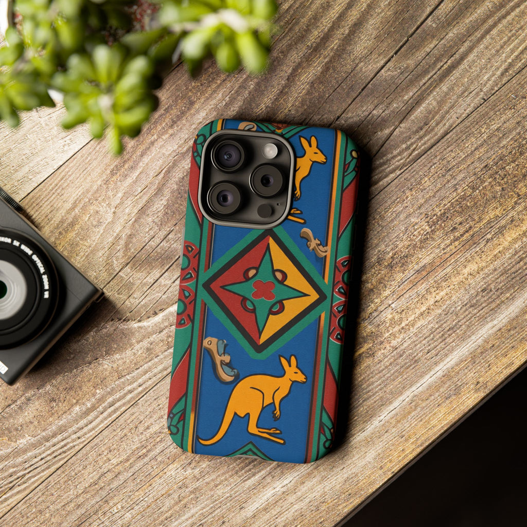 Kangaroo Tribal Pattern Tough Phone Case