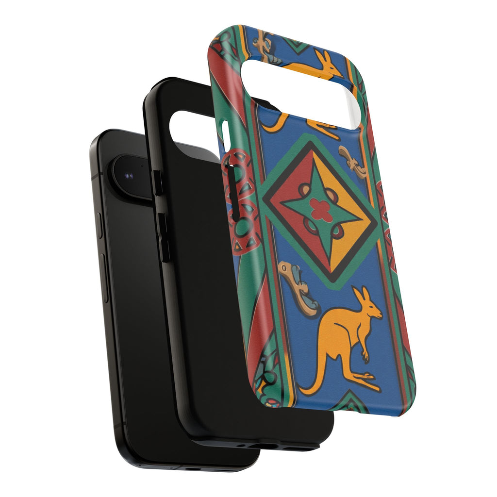 Kangaroo Tribal Pattern Tough Phone Case