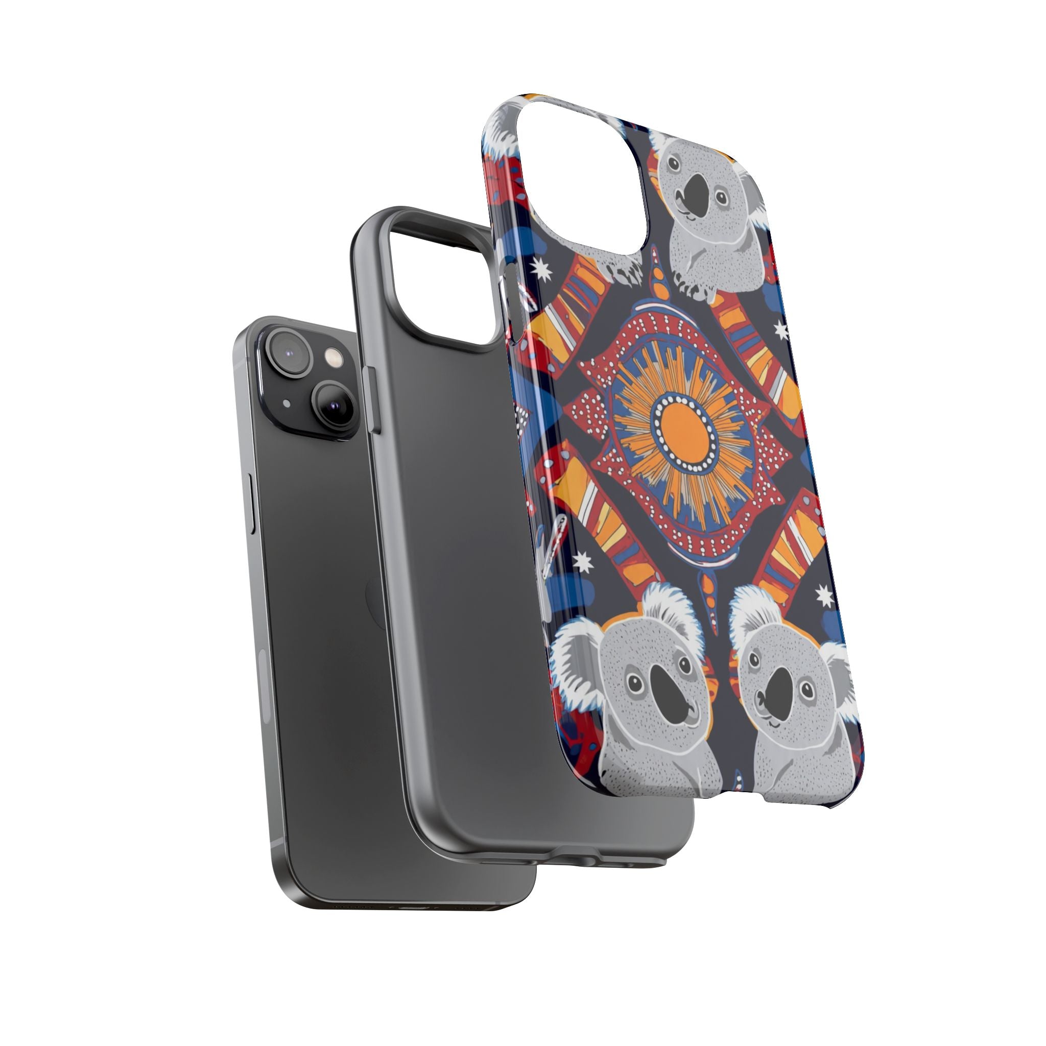 Koala Pattern Phone Case — Cute Indigenous-Inspired Design