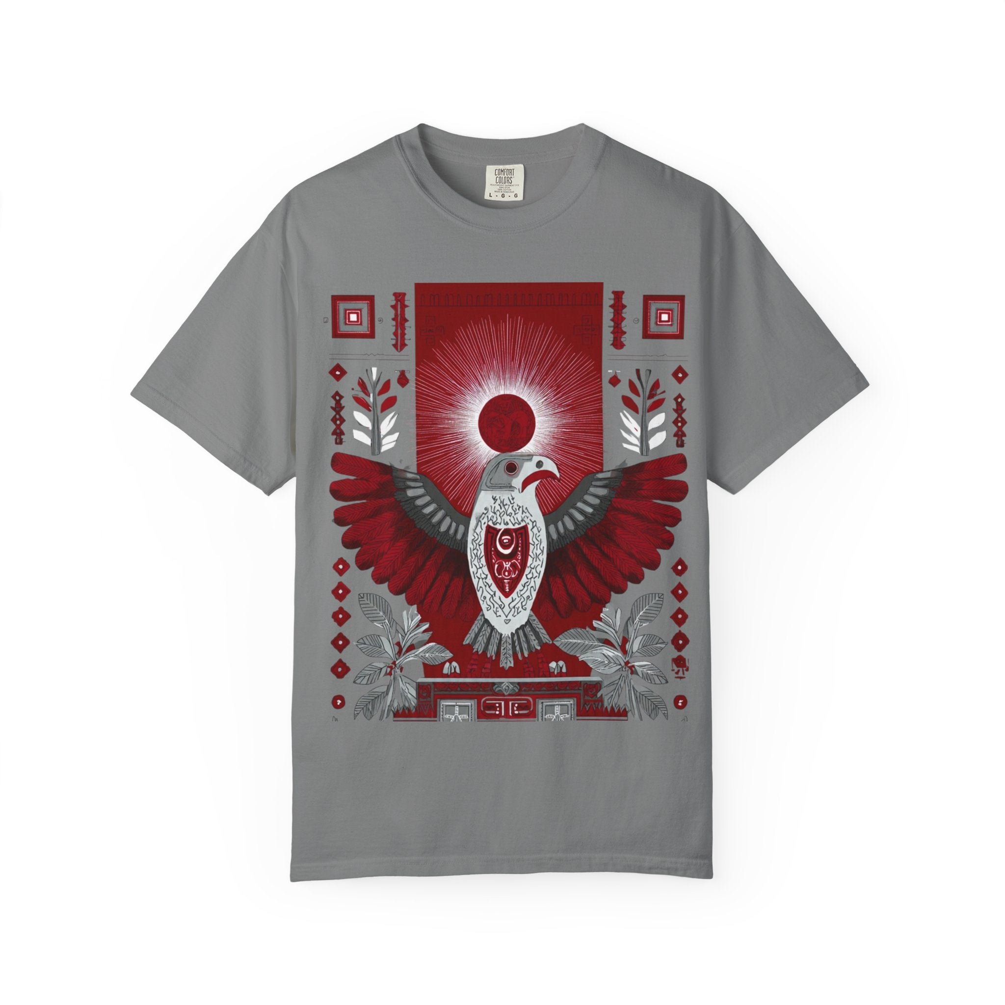 Tribal Inca Graphic T-Shirt — Celestial Bird Art Tee