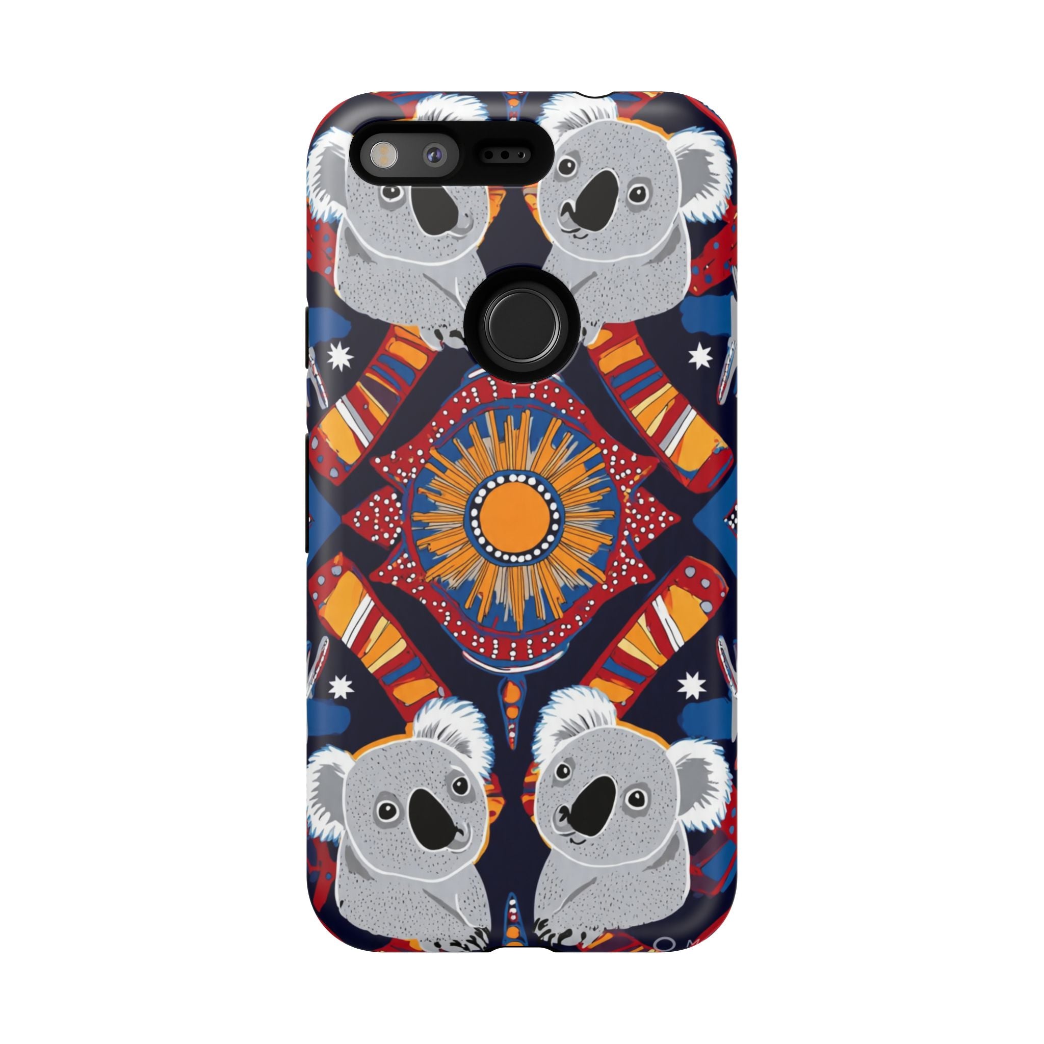 Koala Pattern Phone Case — Cute Indigenous-Inspired Design