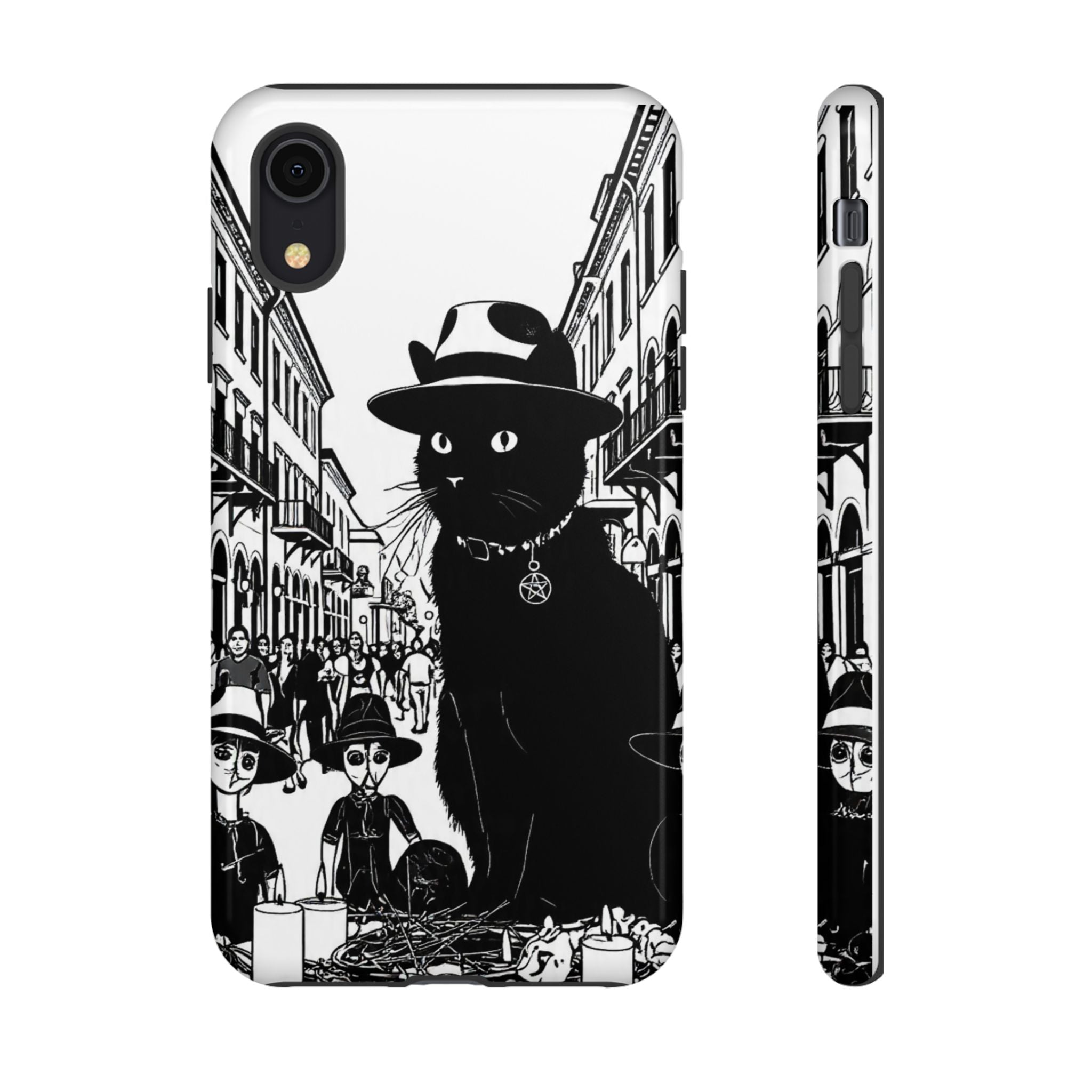 Phone Case — Noir Cat Street Art Design