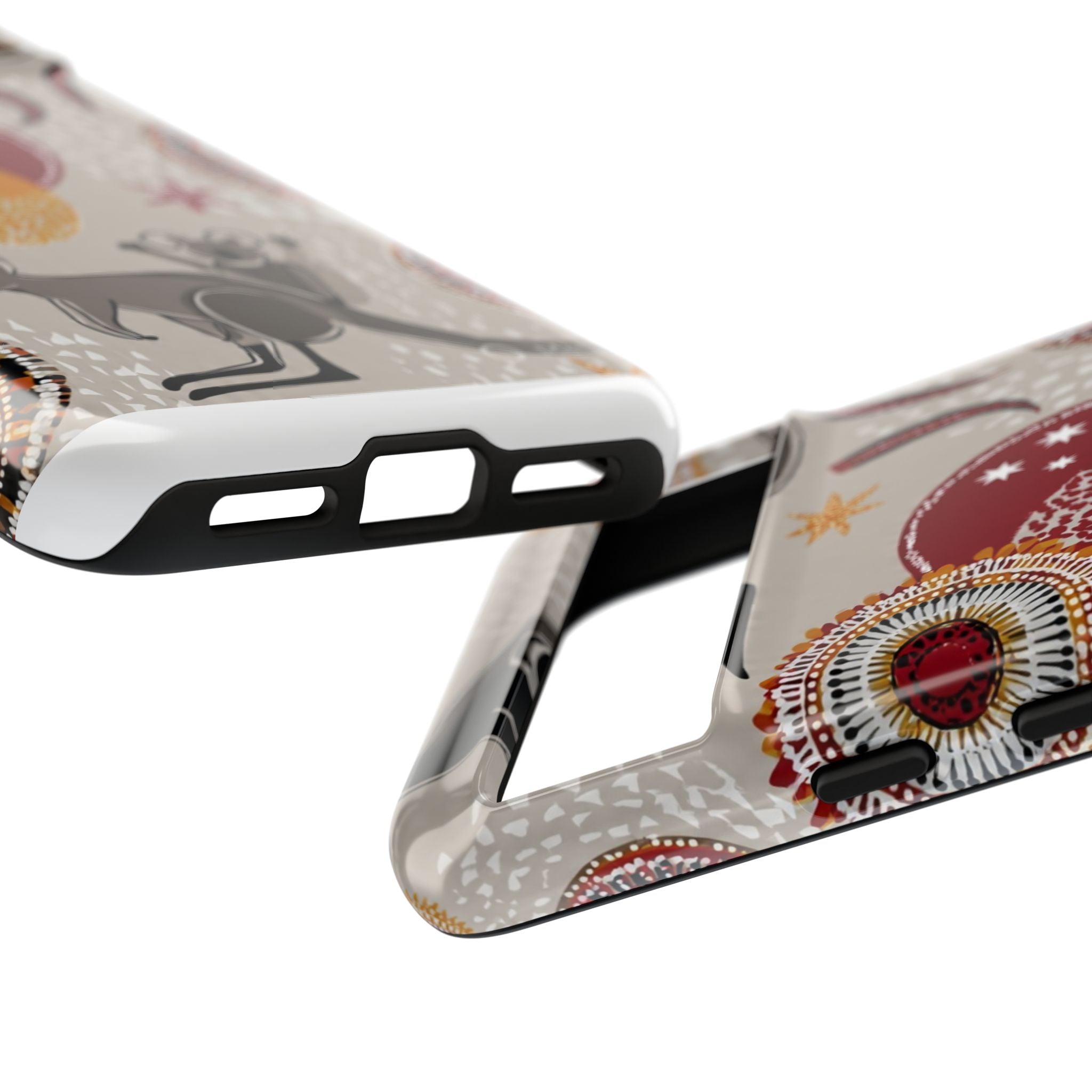 Kangaroo & Koala Aboriginal Dot Art Phone Case – Protective Tough Case