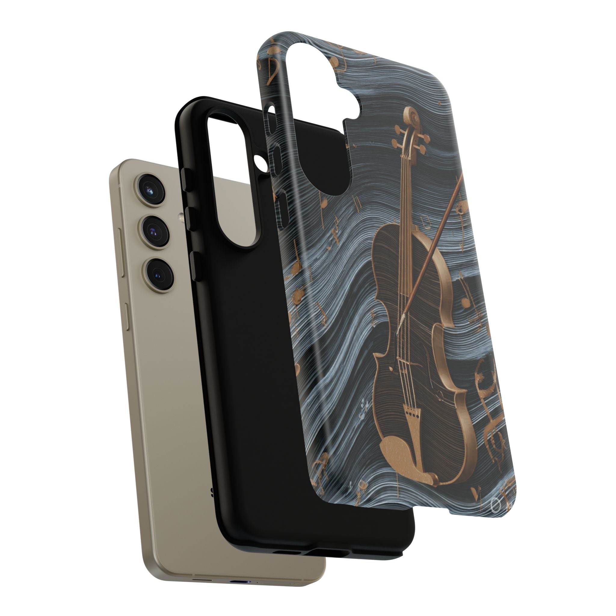 Violin Melody Tough Phone Case — Musical Instrument Art Protective Cover