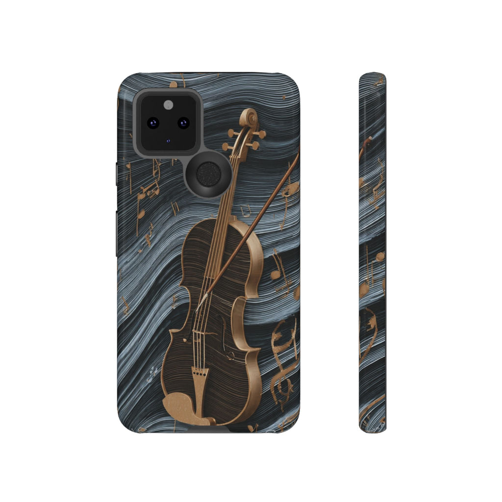 Violin Melody Tough Phone Case — Musical Instrument Art Protective Cover