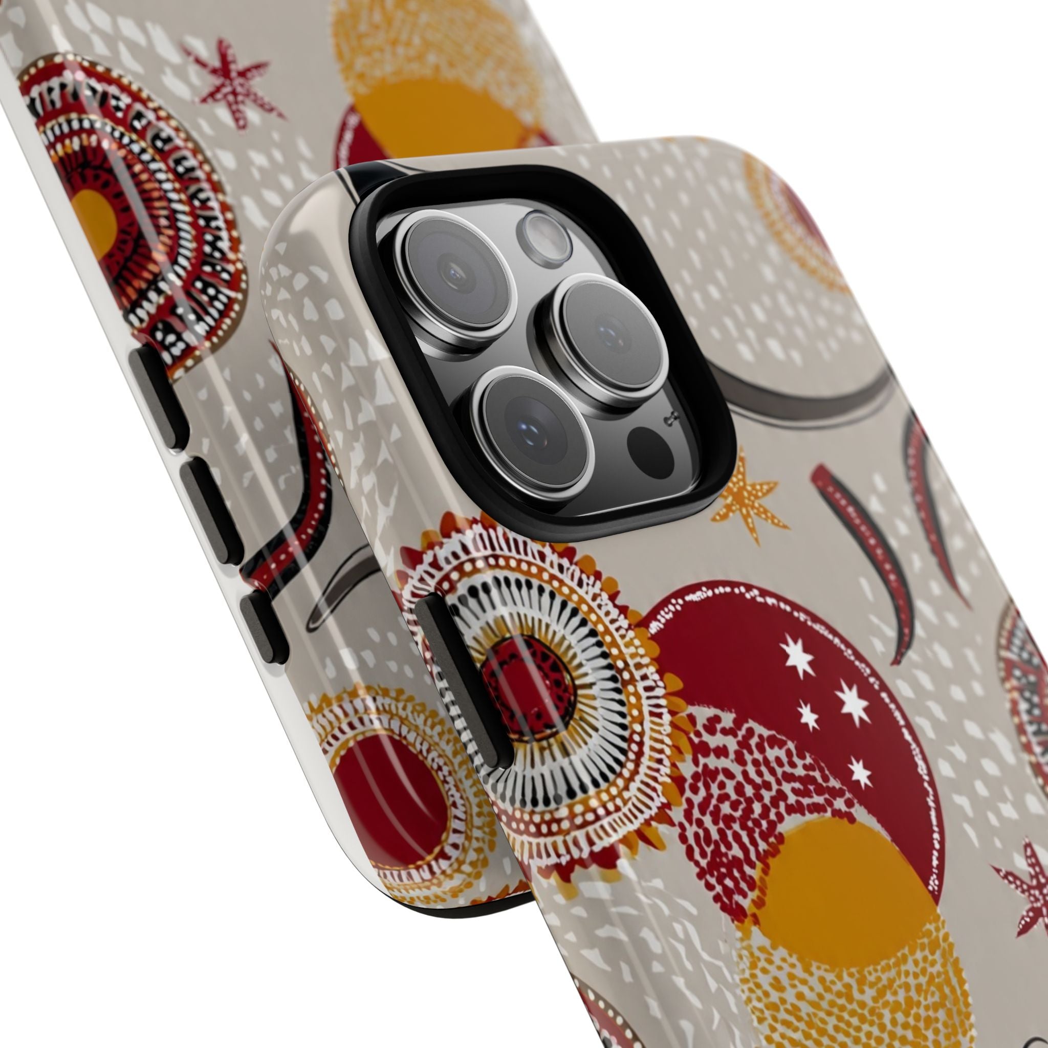 Kangaroo & Koala Aboriginal Dot Art Phone Case – Protective Tough Case