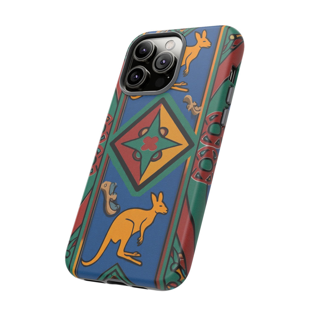Kangaroo Tribal Pattern Tough Phone Case