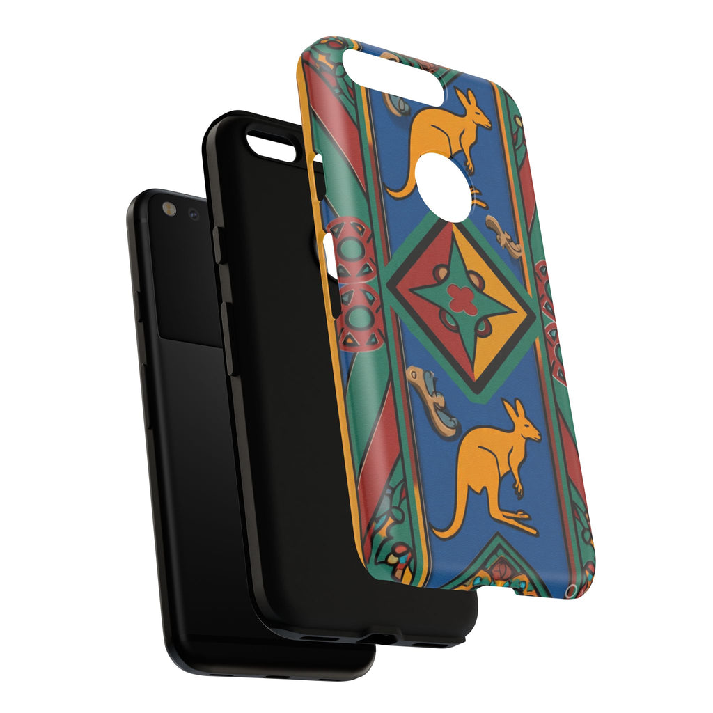 Kangaroo Tribal Pattern Tough Phone Case