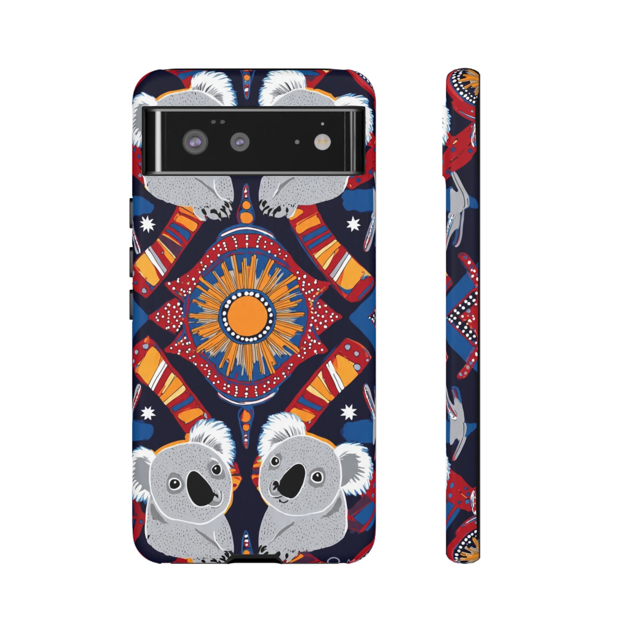 Koala Pattern Phone Case — Cute Indigenous-Inspired Design