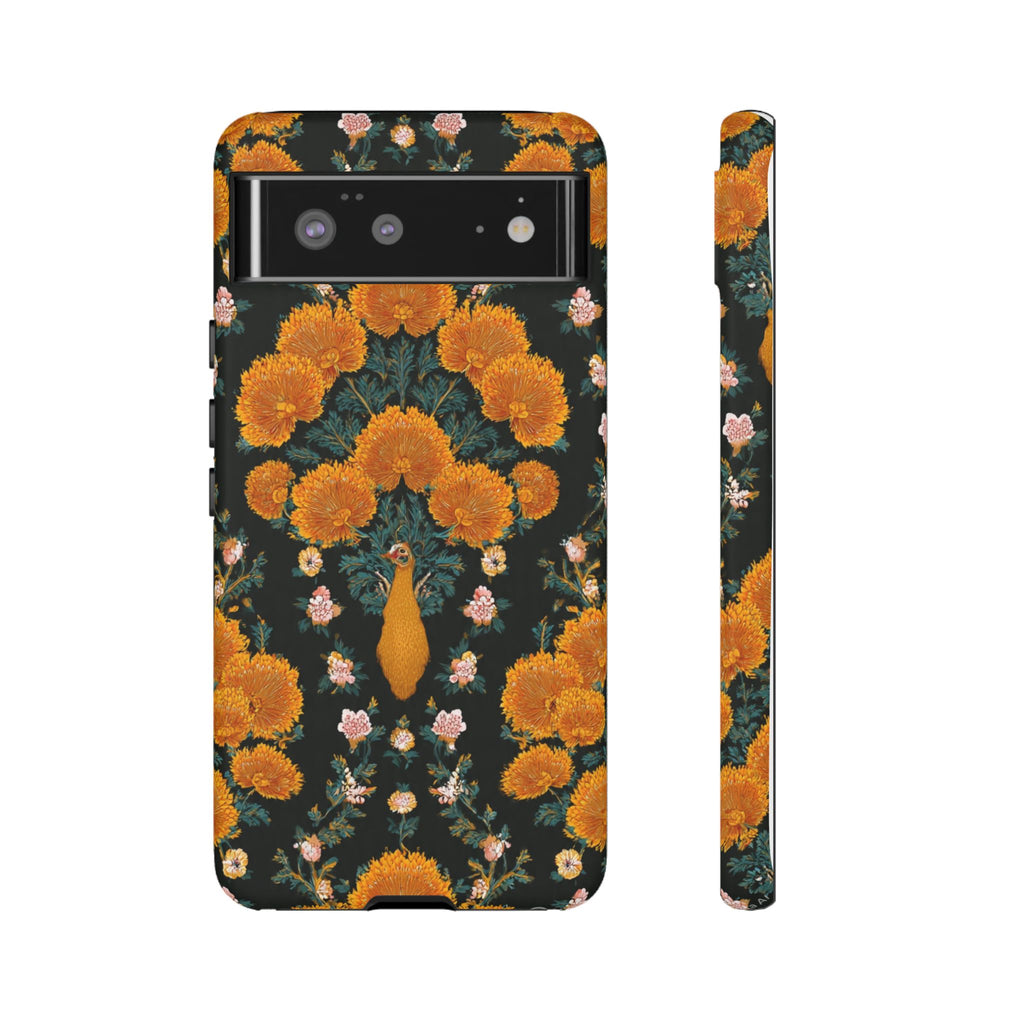 Marigold Mirror Phone Case — Floral Protective Phone Cover