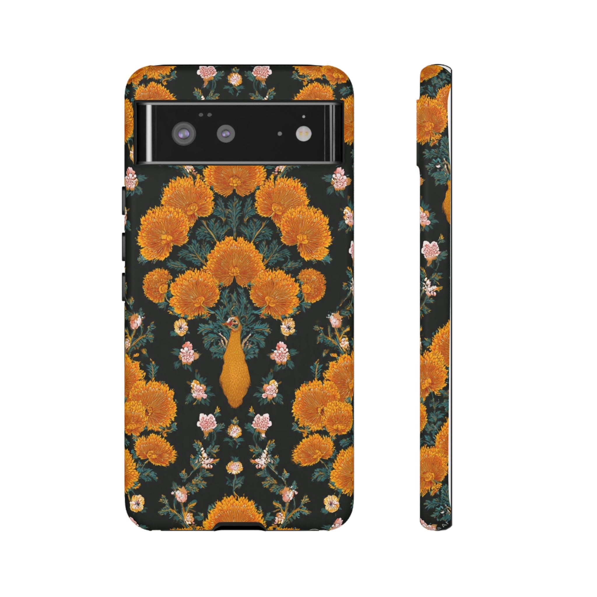 Marigold Mirror Phone Case — Floral Protective Phone Cover