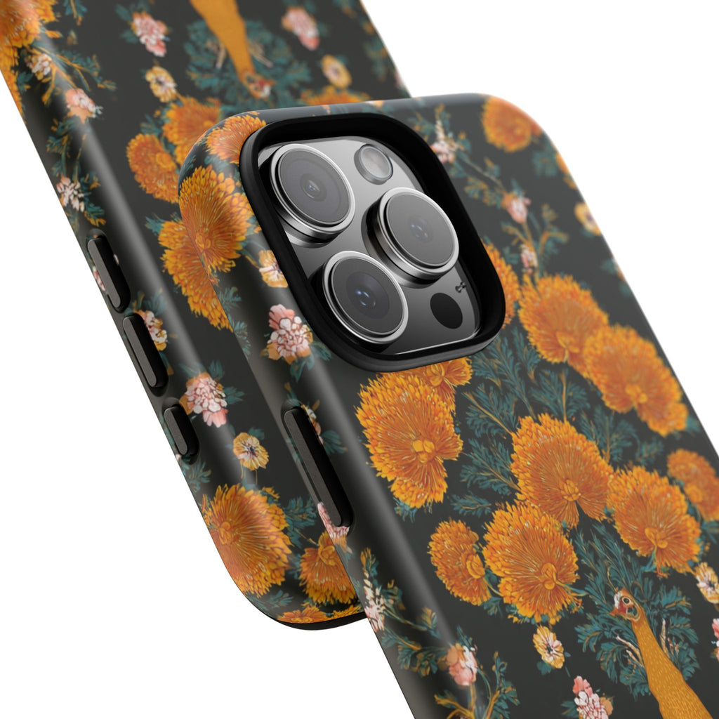 Marigold Mirror Phone Case — Floral Protective Phone Cover