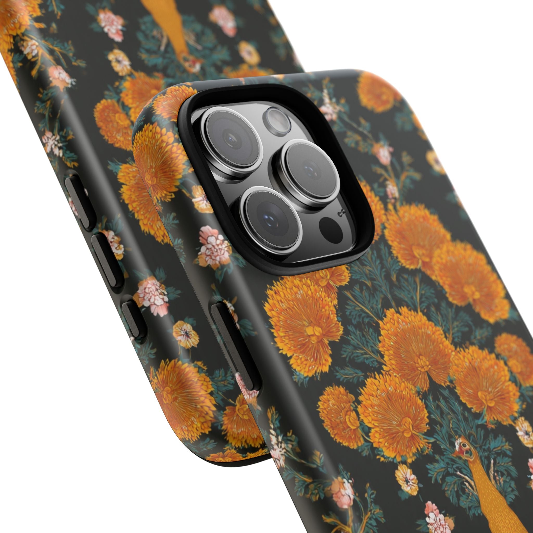 Marigold Mirror Phone Case — Floral Protective Phone Cover